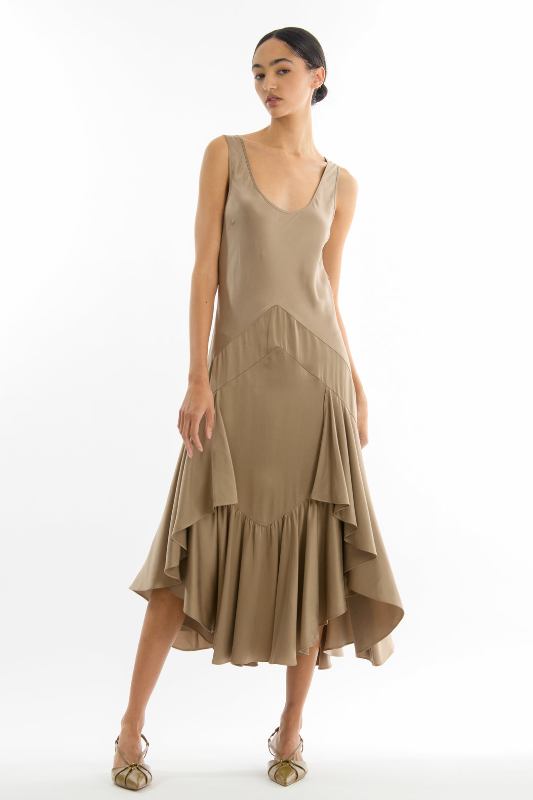 Evelyn Dress - 100% Organic Sand-Washed Silk