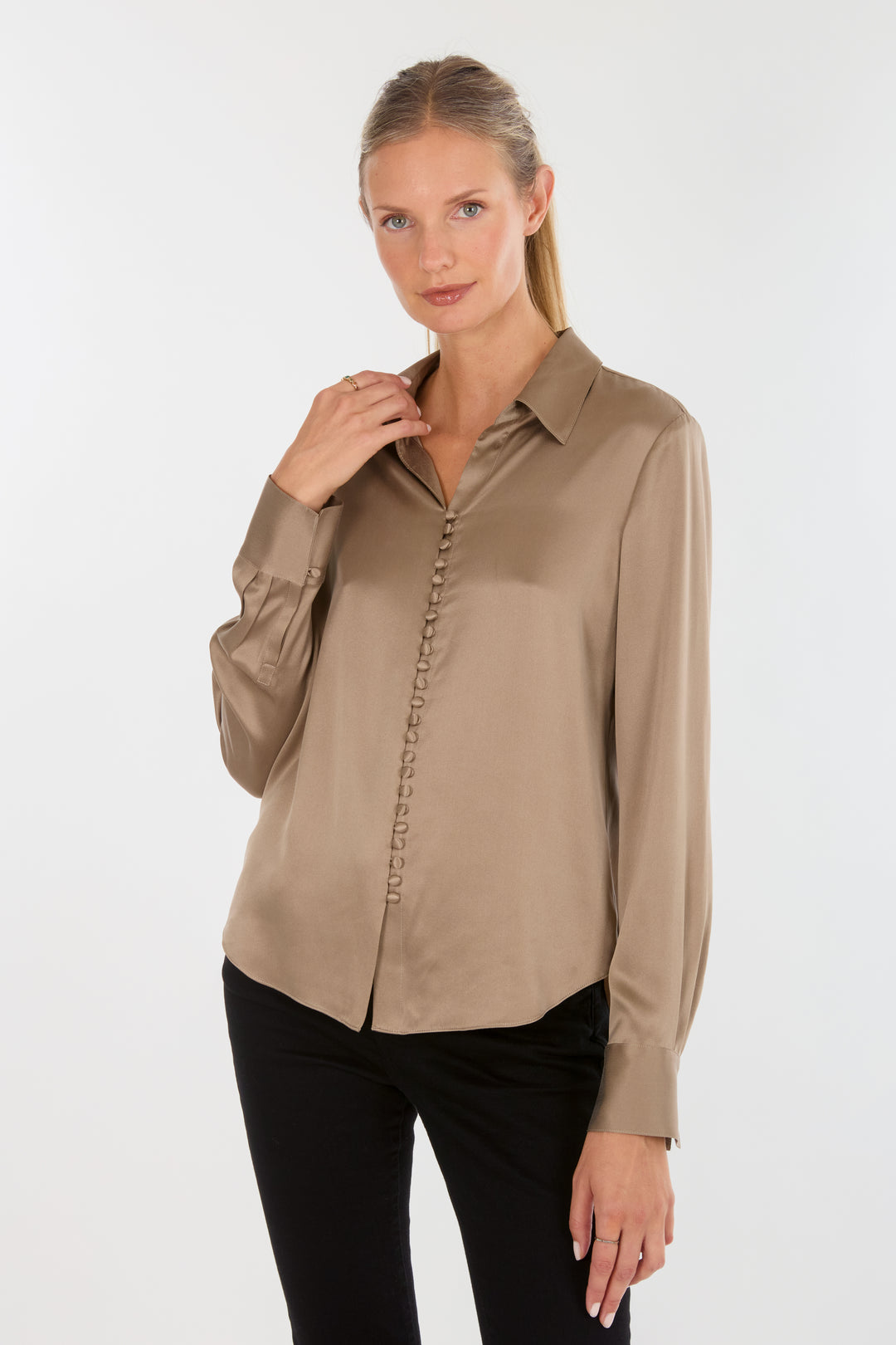 Joanne Blouse - 100% Organic Sand-Washed Silk