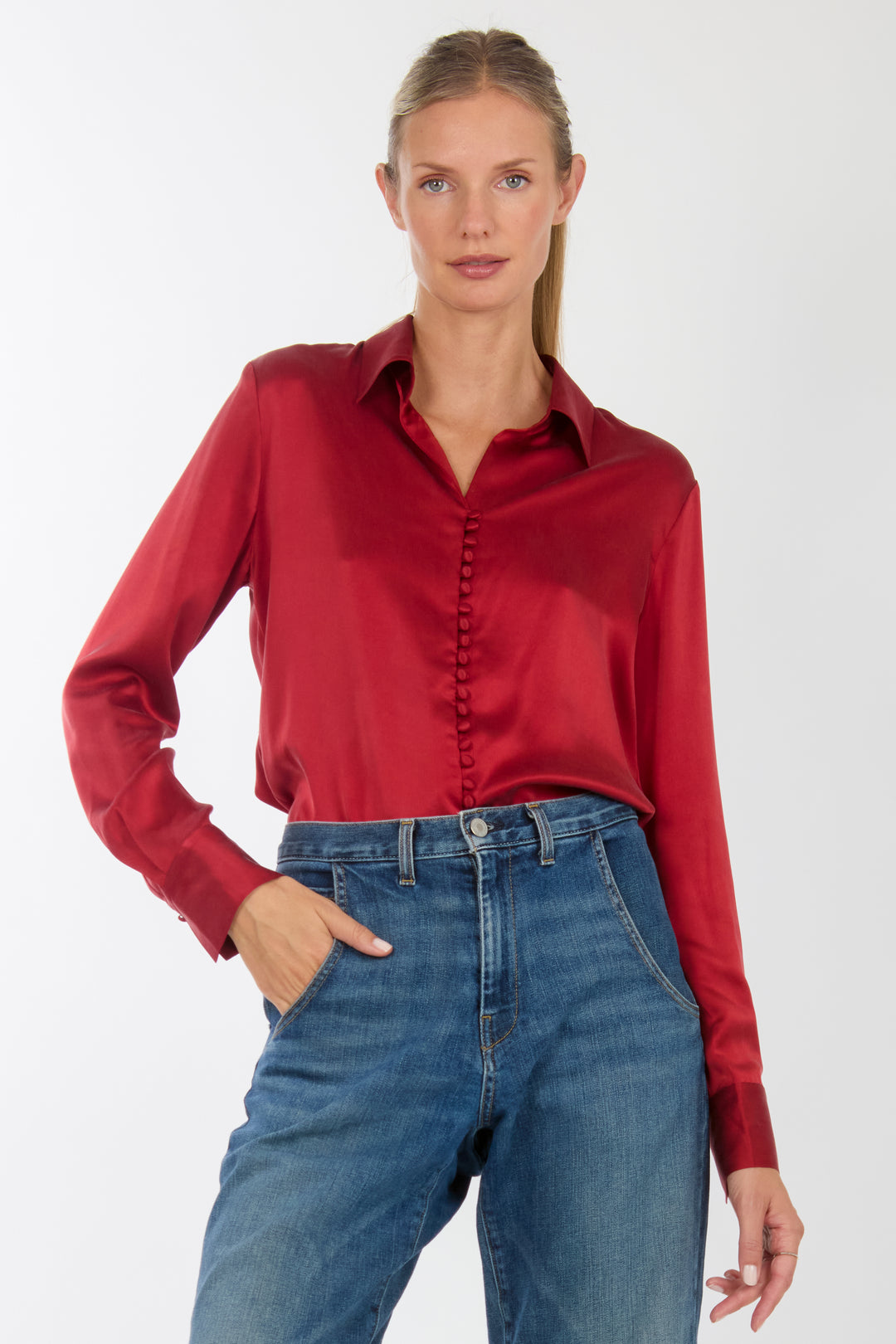 Joanne Blouse - 100% Organic Sand-Washed Silk