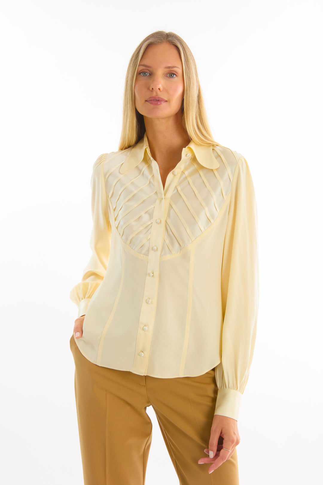 Nila Blouse - 100% Organic Sand-Washed Silk
