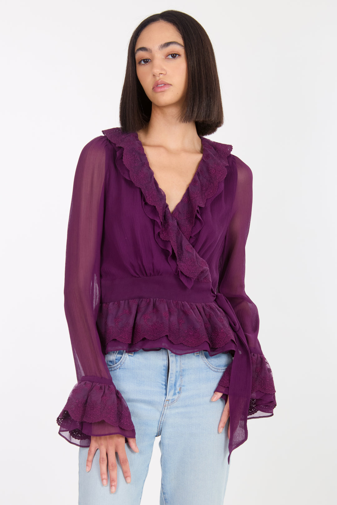 Poet Blouse - 100% Organic Silk Chiffon