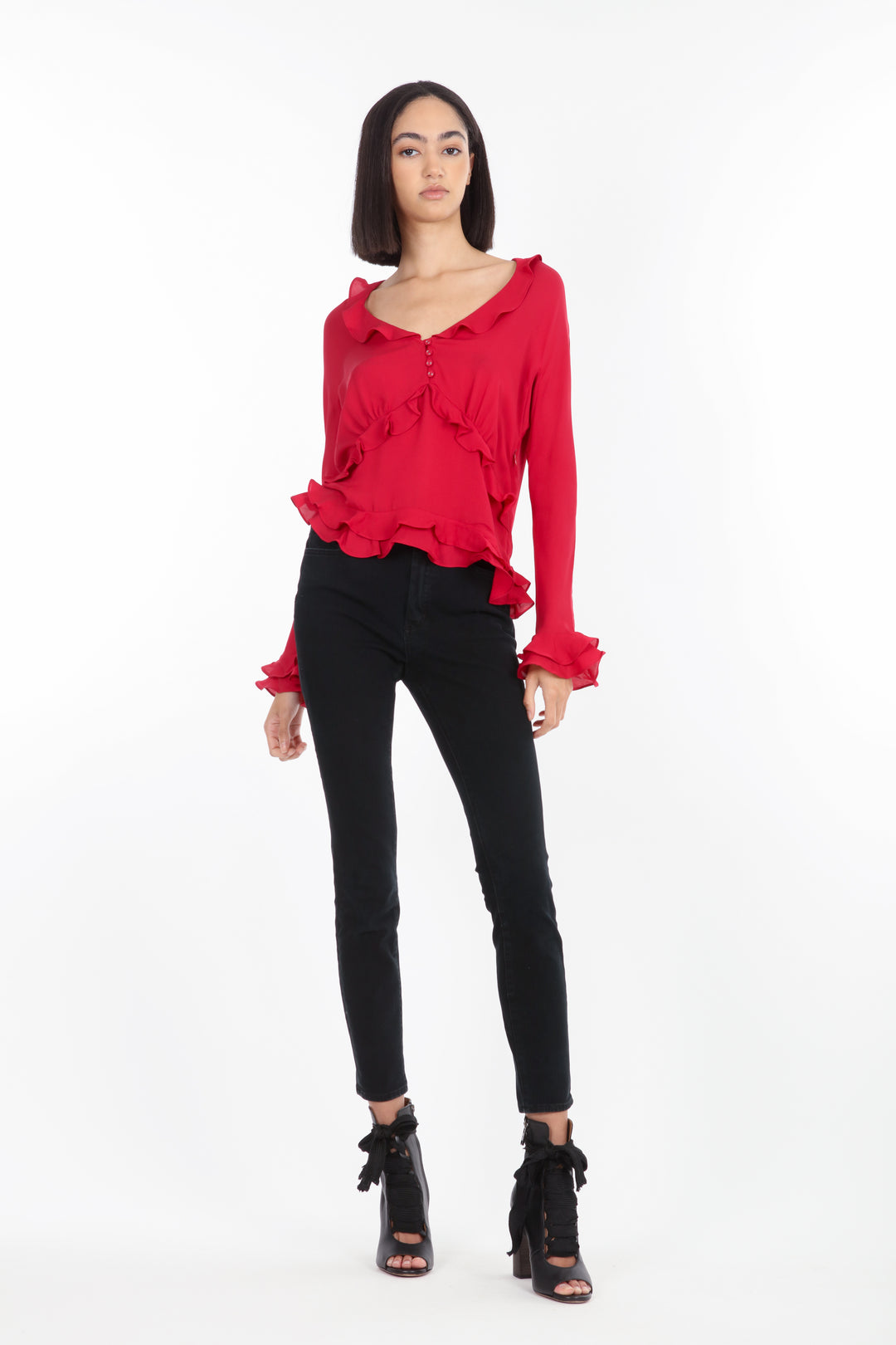 Sander Blouse - 100% Organic Silk Crepe Georgette