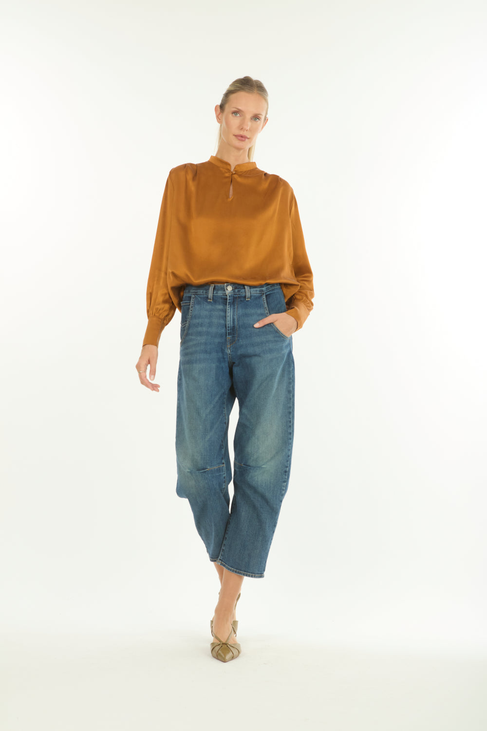 Arden Blouse - 100% Organic Sand-Washed Silk