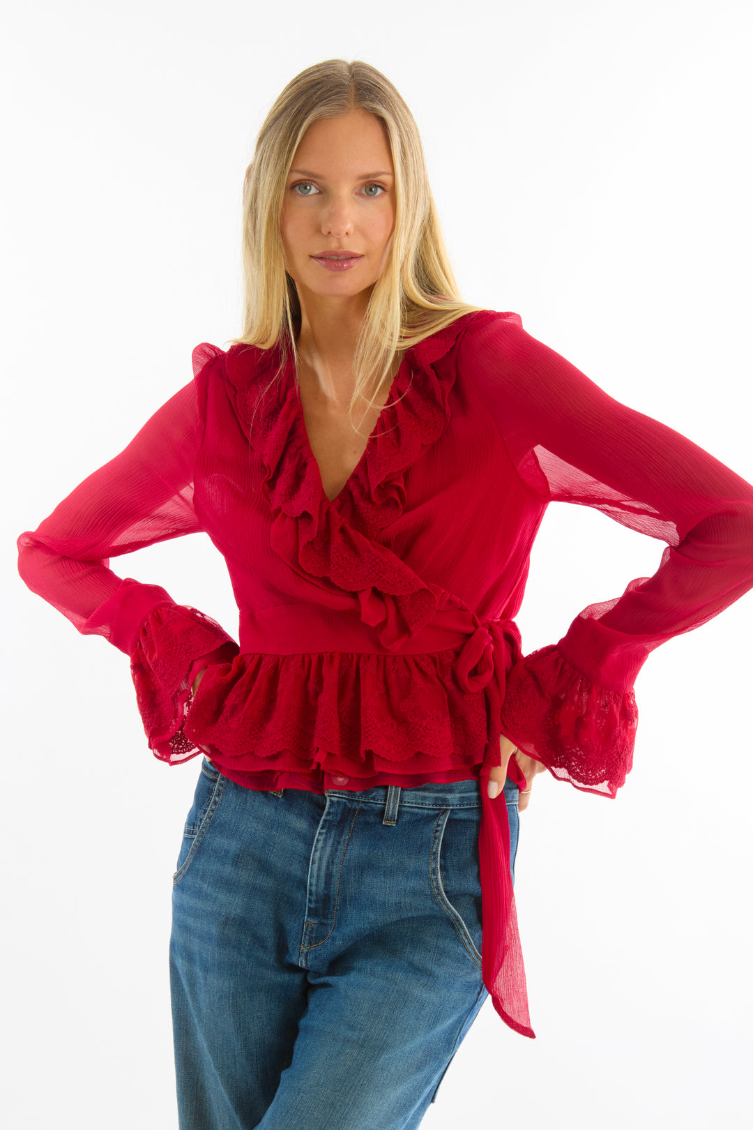 Poet Blouse - 100% Organic Silk Chiffon