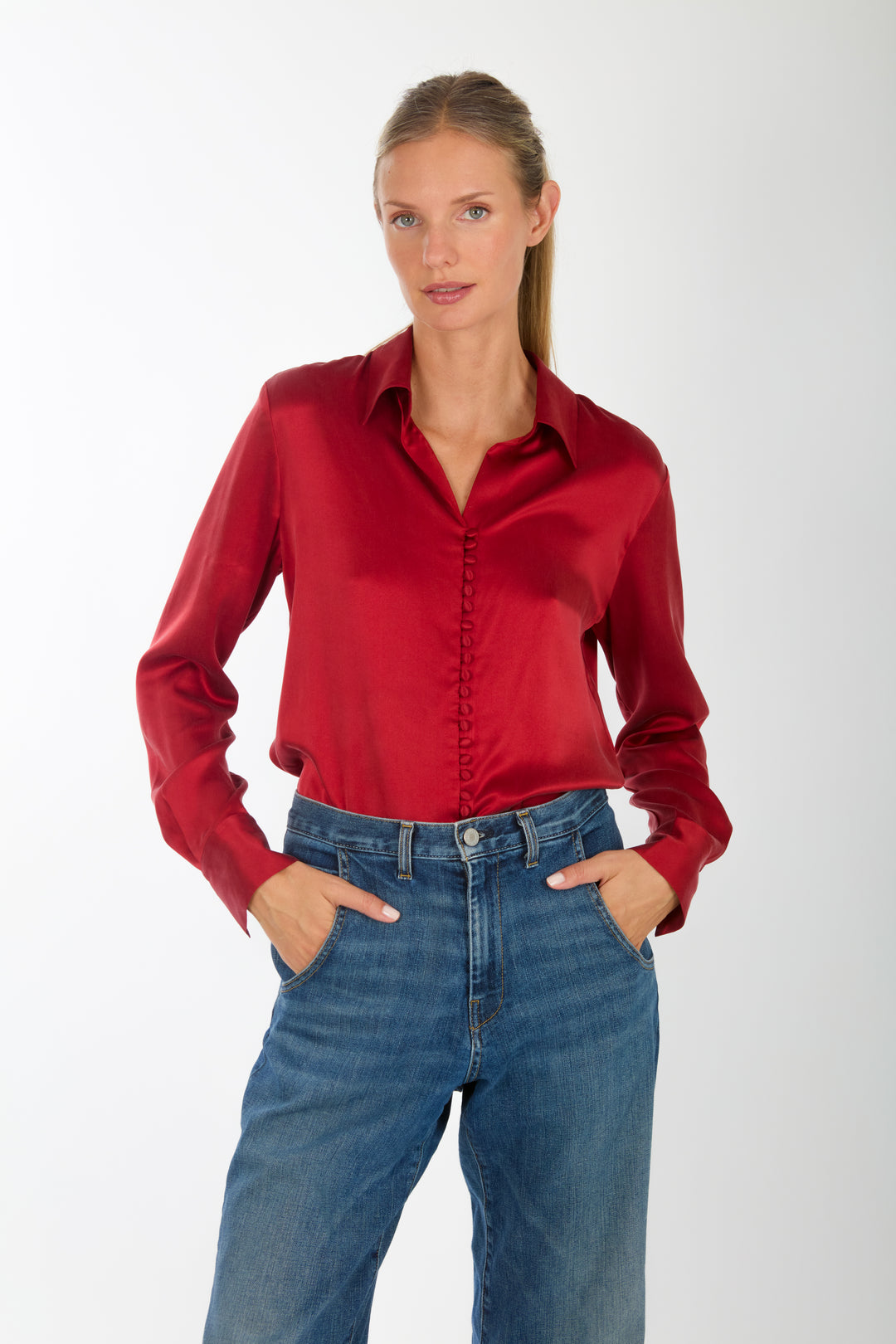 Joanne Blouse - 100% Organic Sand-Washed Silk