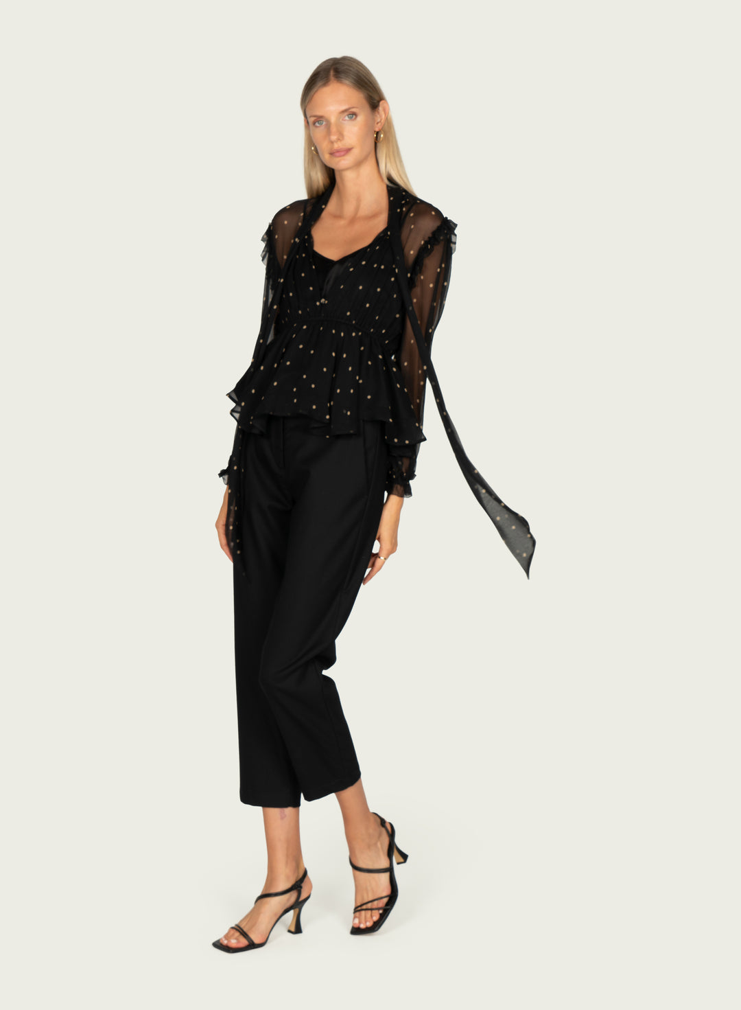 Avelina Blouse - 100% Silk Crinkle Chiffon