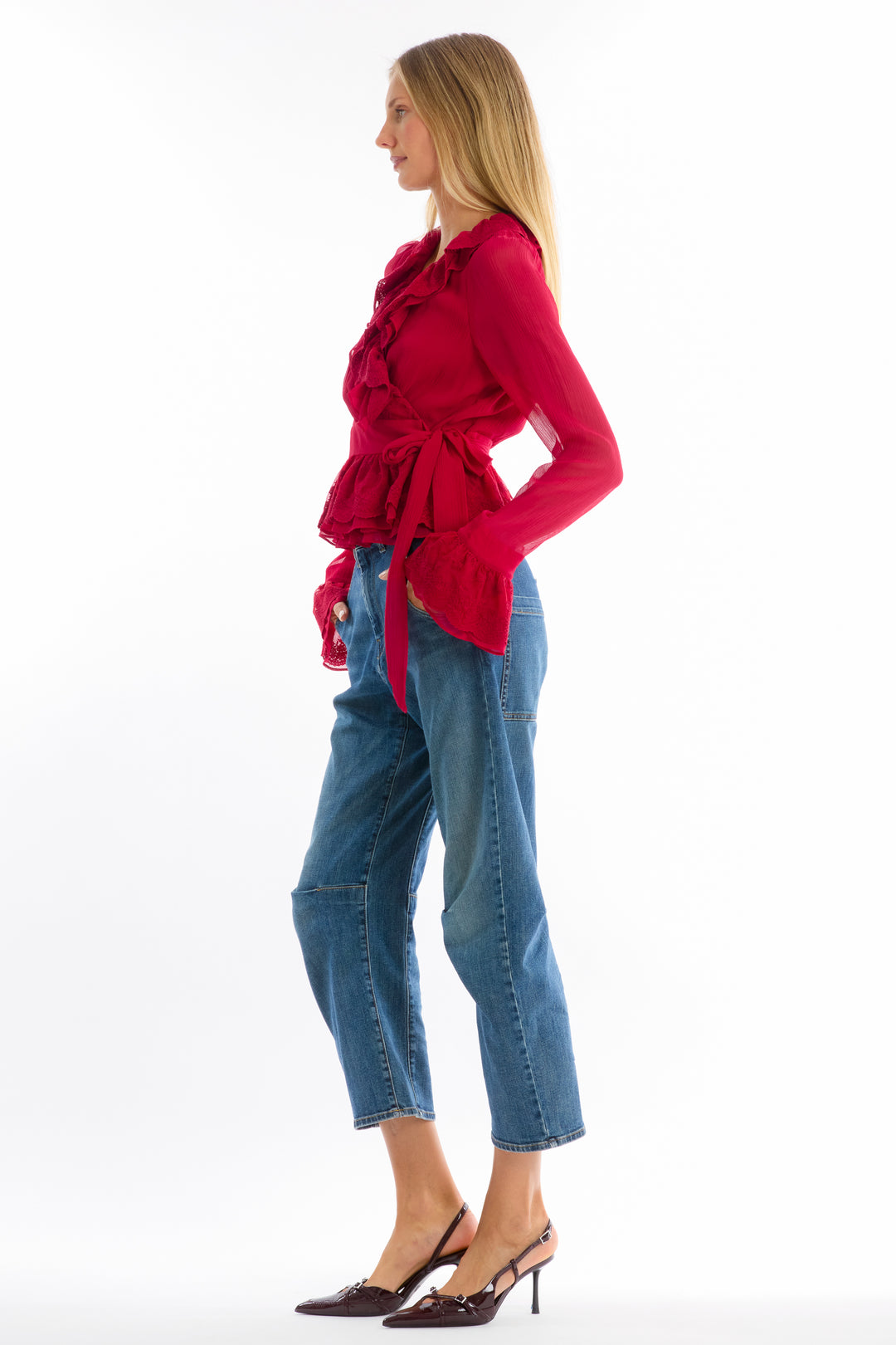 Poet Blouse - 100% Organic Silk Chiffon