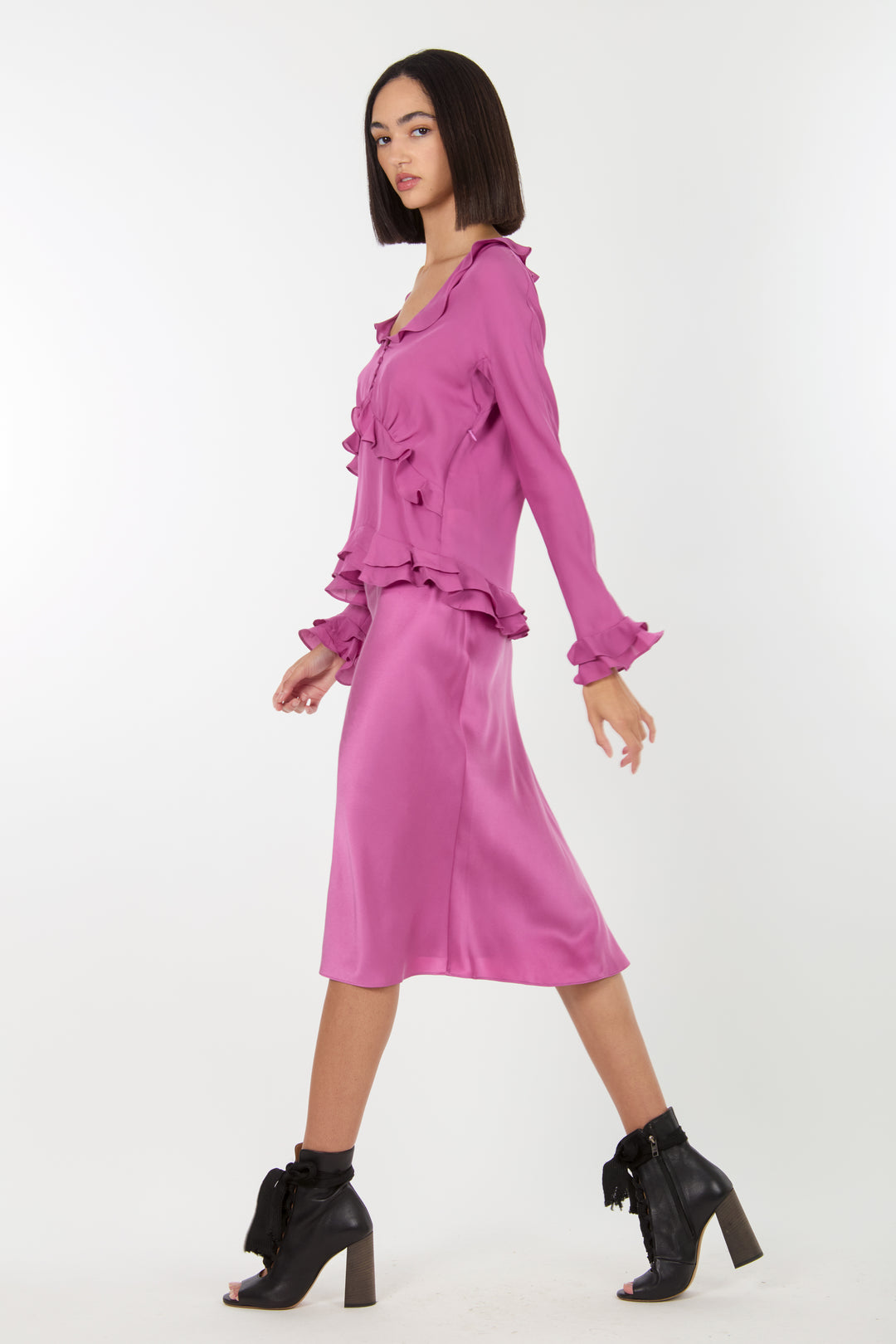 Sander Blouse - 100% Organic Silk Crepe Georgette