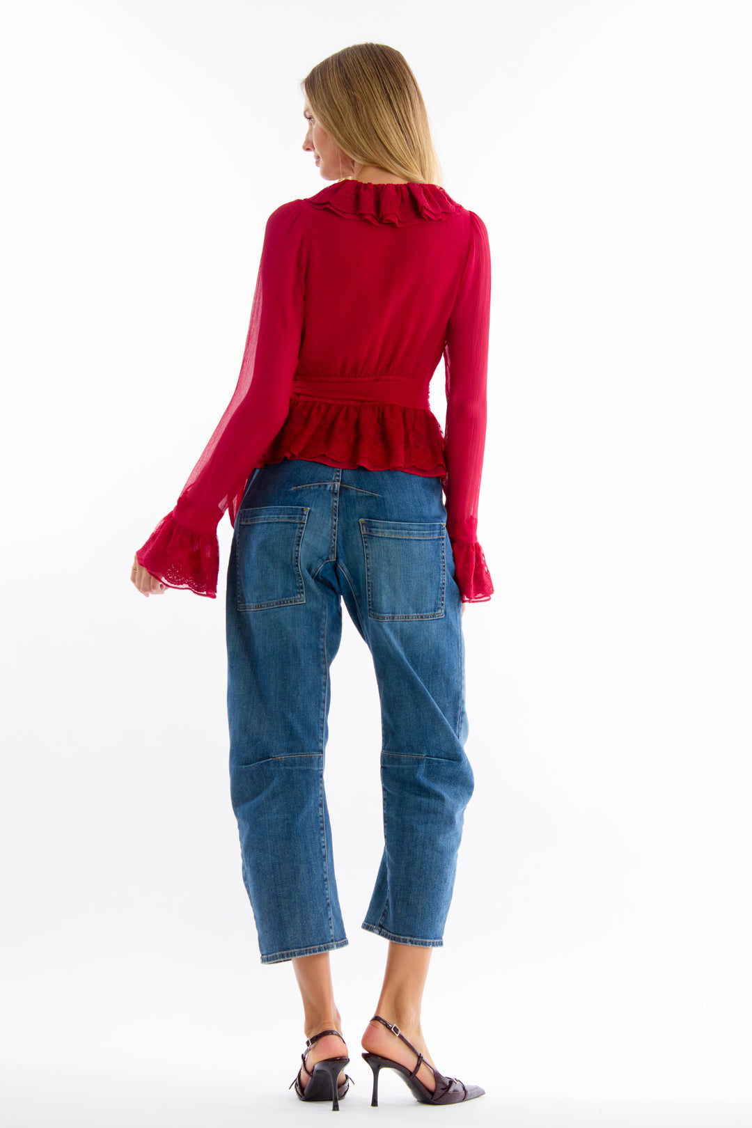 Poet Blouse - 100% Organic Silk Chiffon