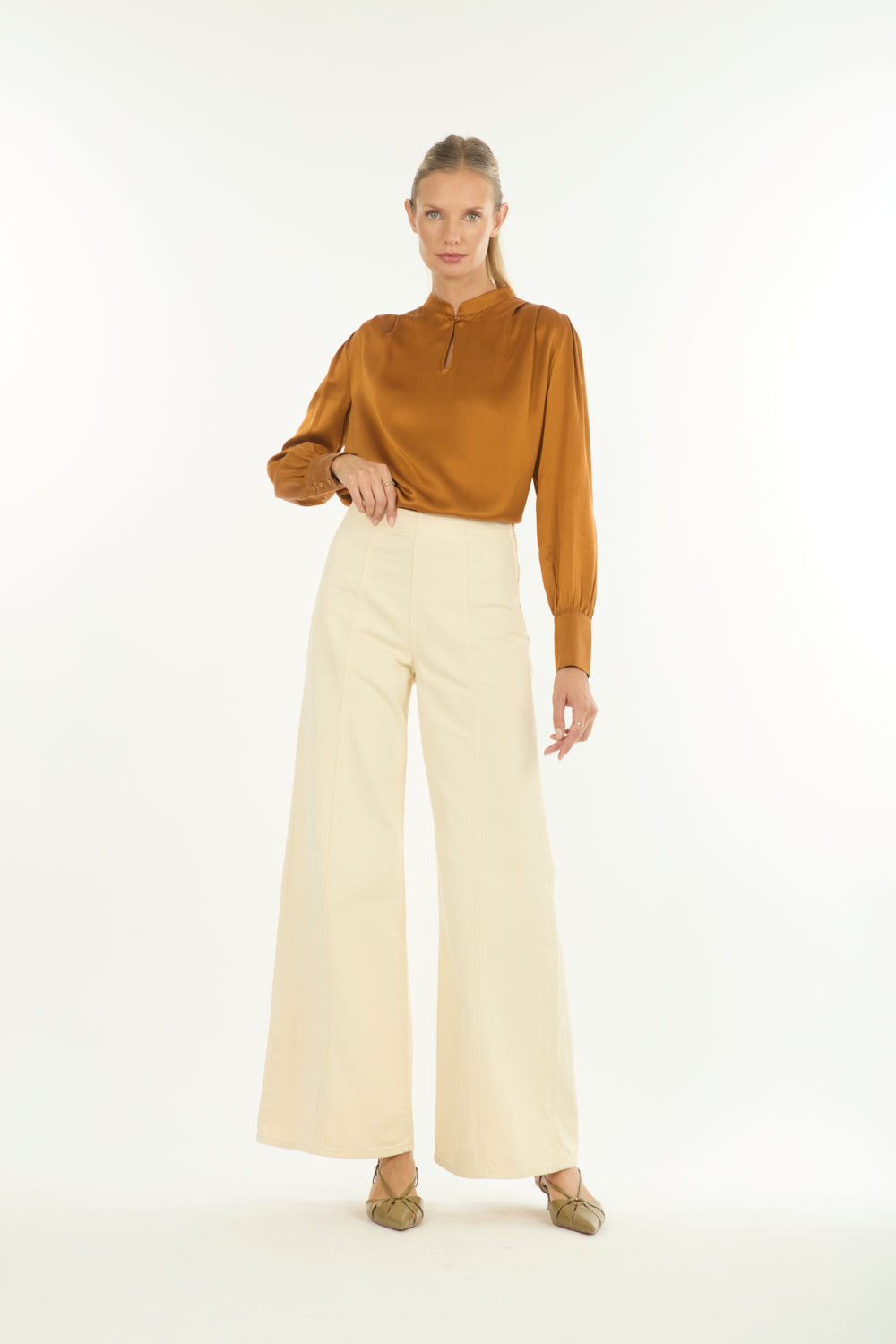 Arden Blouse - 100% Organic Sand-Washed Silk