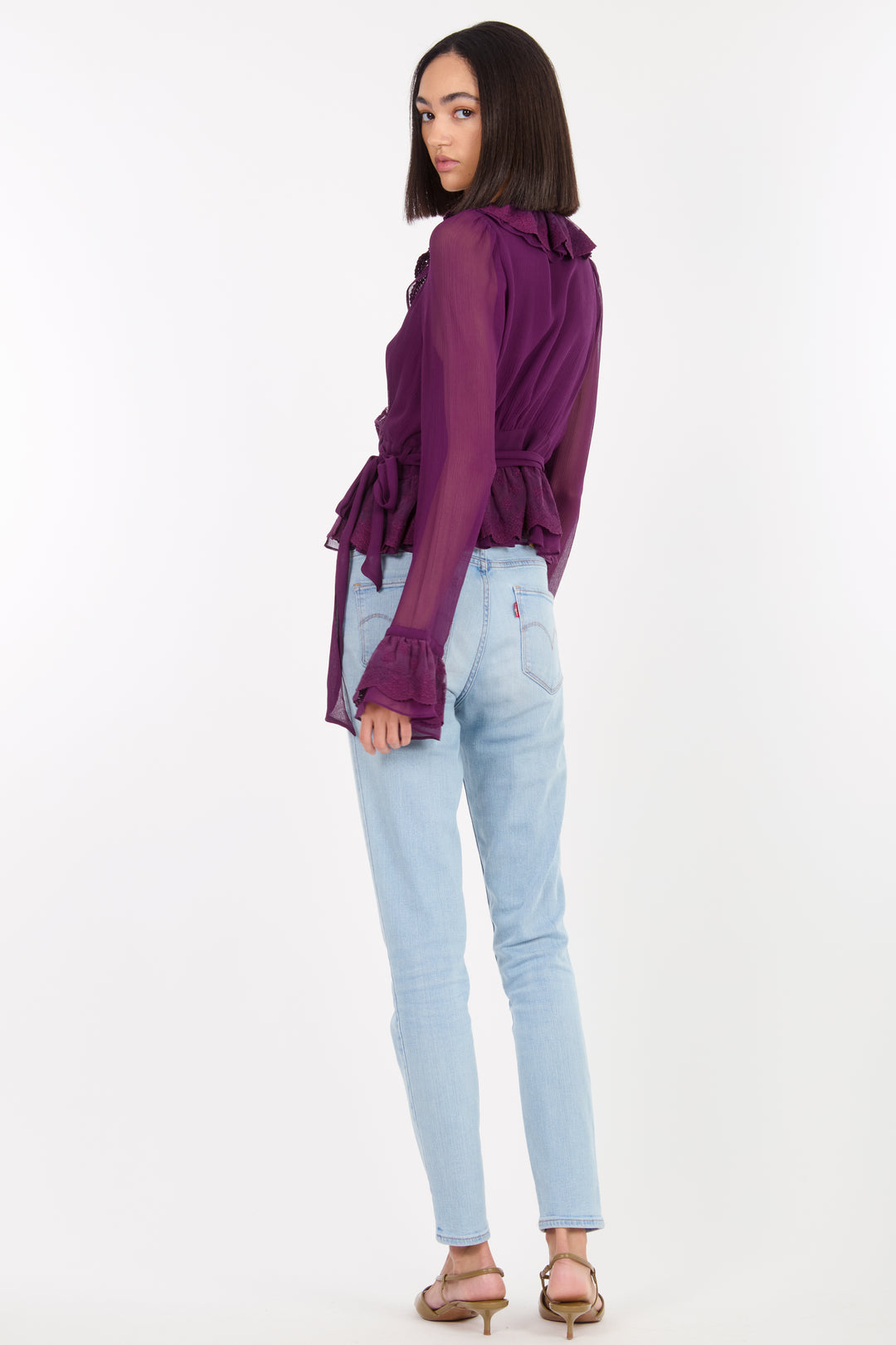 Poet Blouse - 100% Organic Silk Chiffon