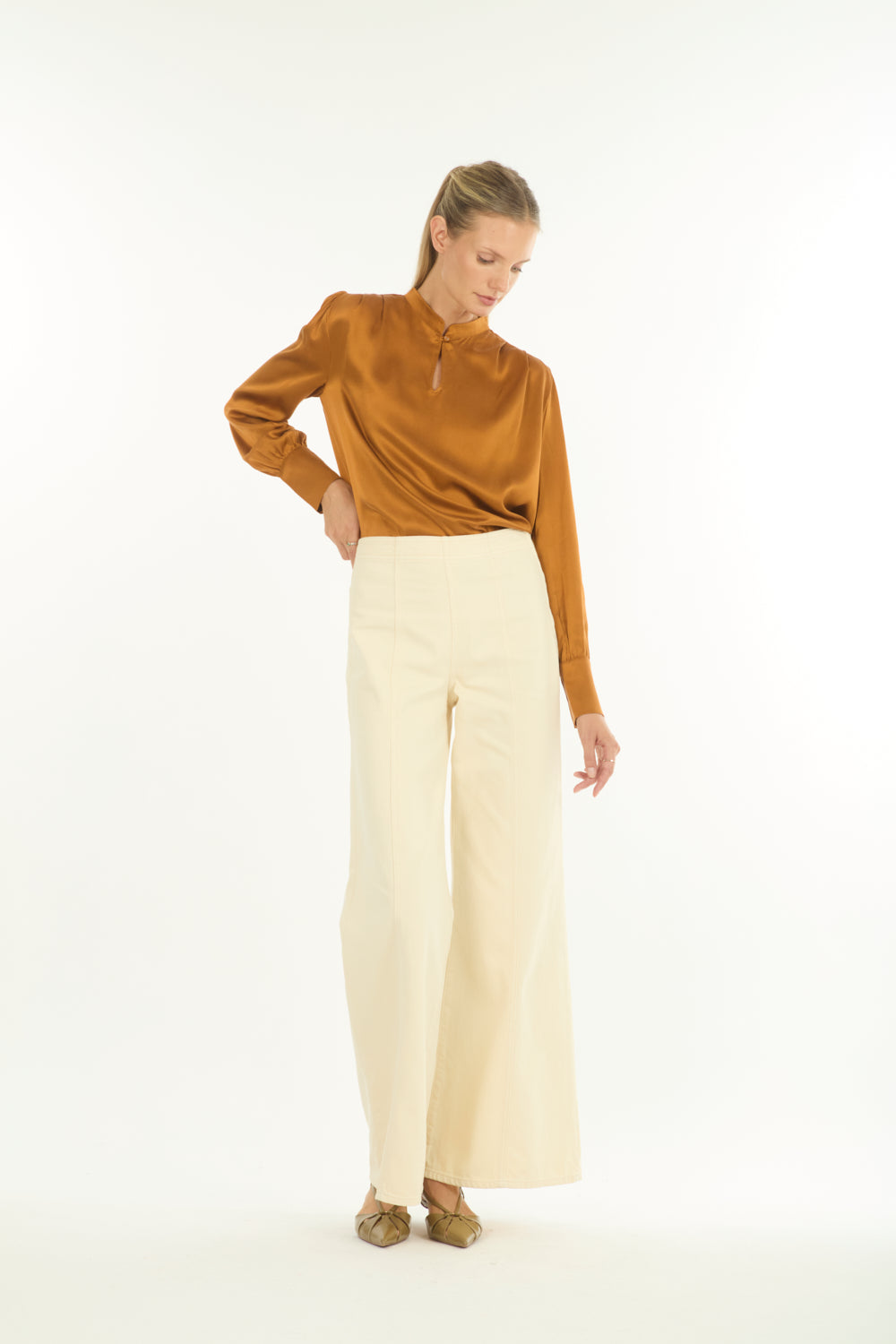 Arden Blouse - 100% Organic Sand-Washed Silk