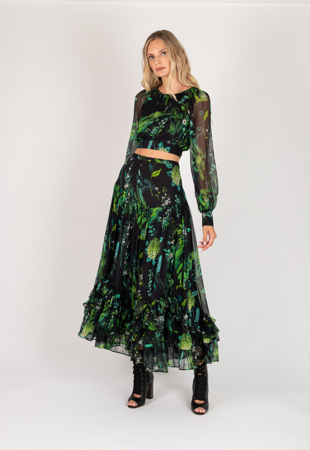 Ramona Top - 100% Silk Chiffon