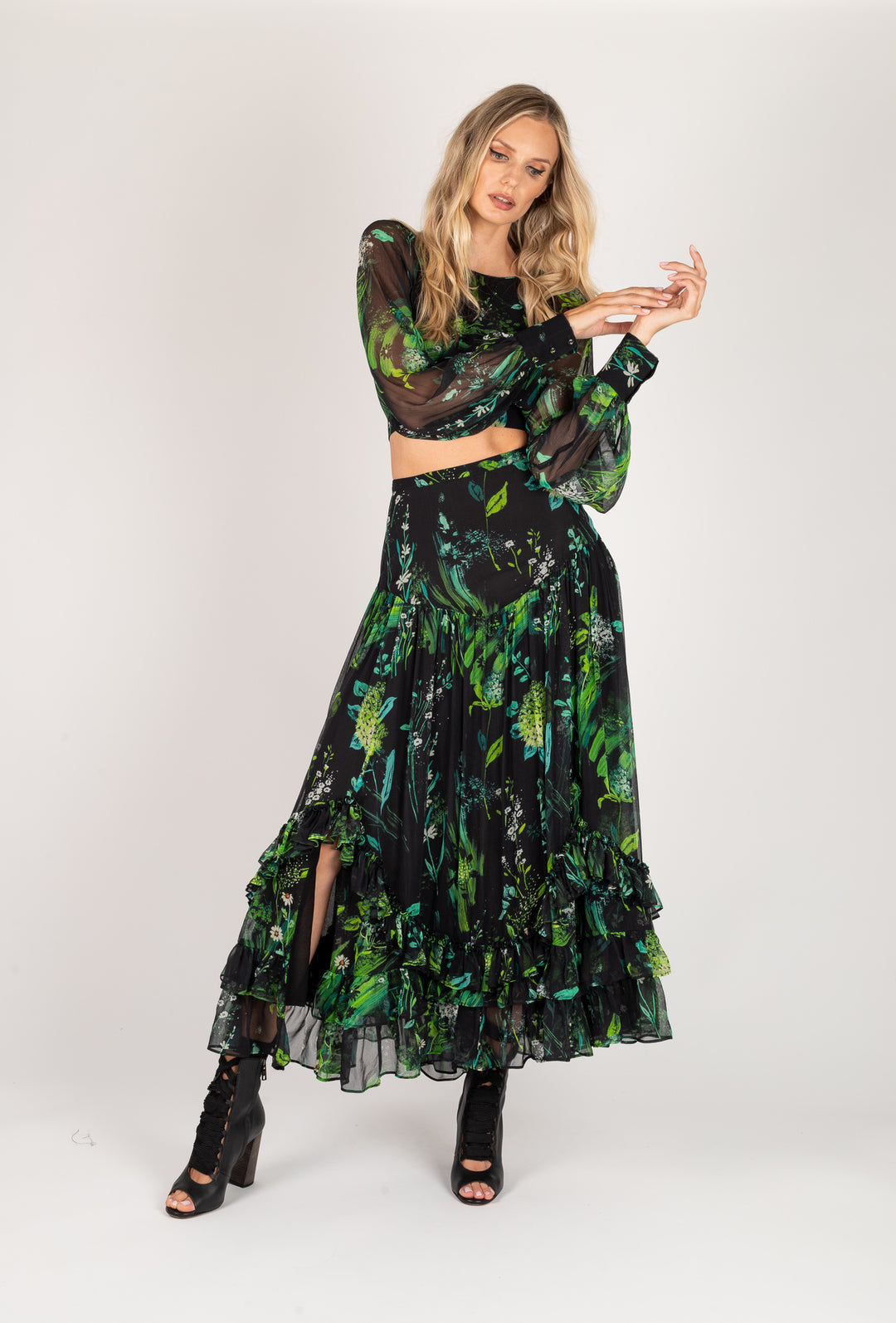 Harley Skirt - 100% Silk Chiffon