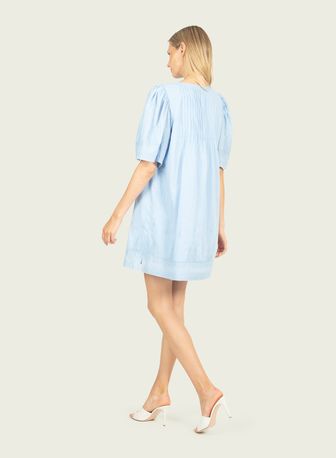 Kali Dress - Cotton Voile with Embroidery