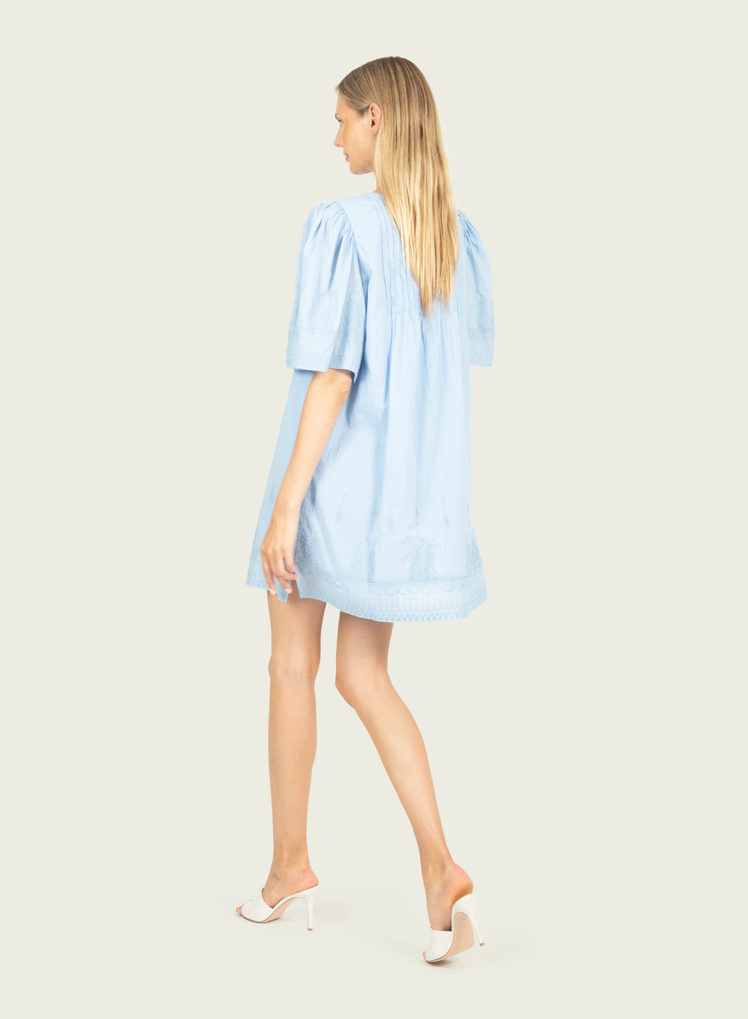 Kali Dress - Cotton Voile with Embroidery