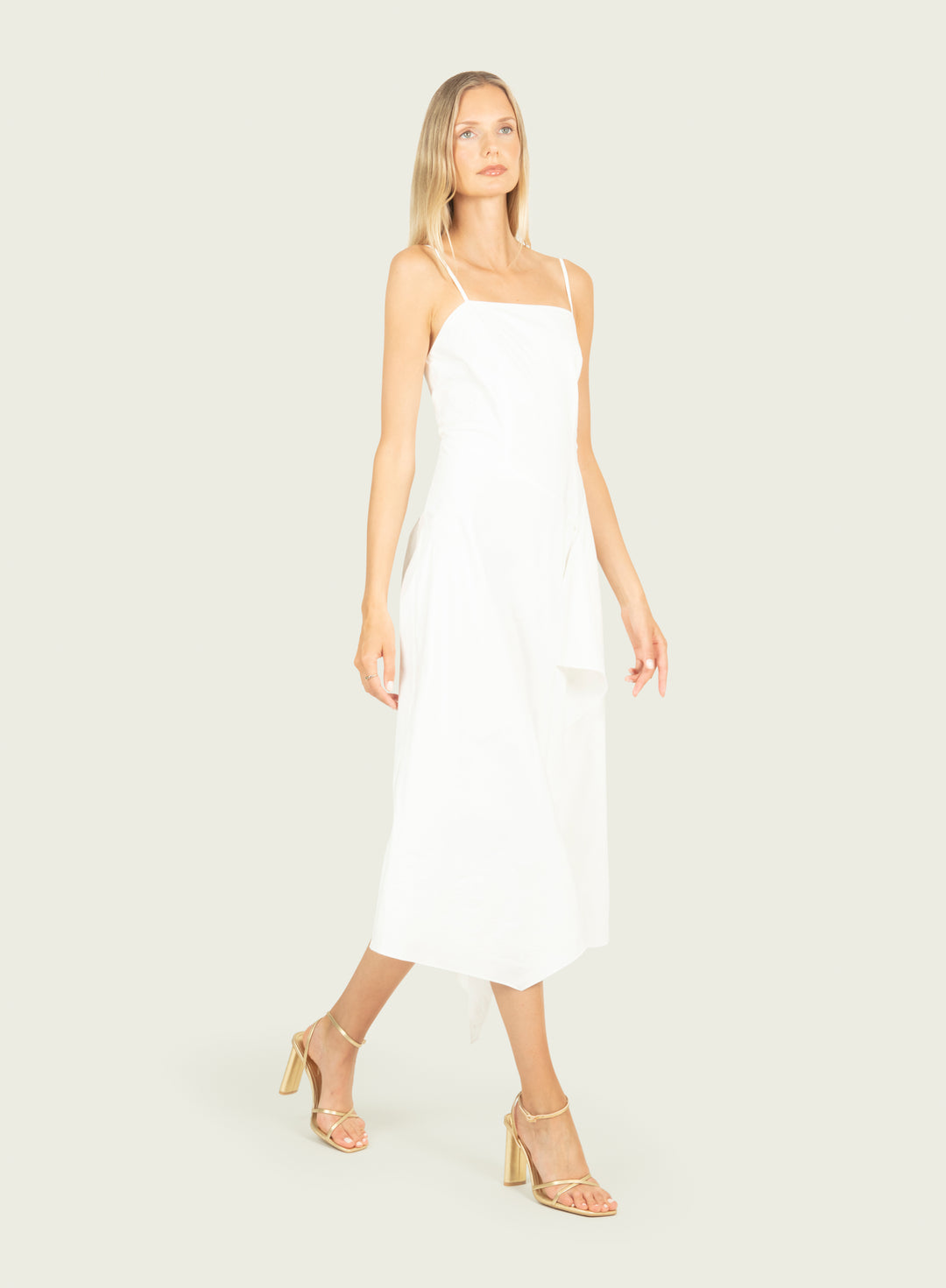 Rosetta Dress - Cotton Poplin with Embroidery
