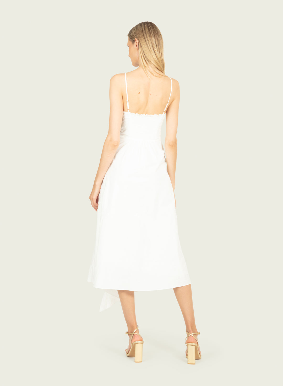 Rosetta Dress - Cotton Poplin with Embroidery
