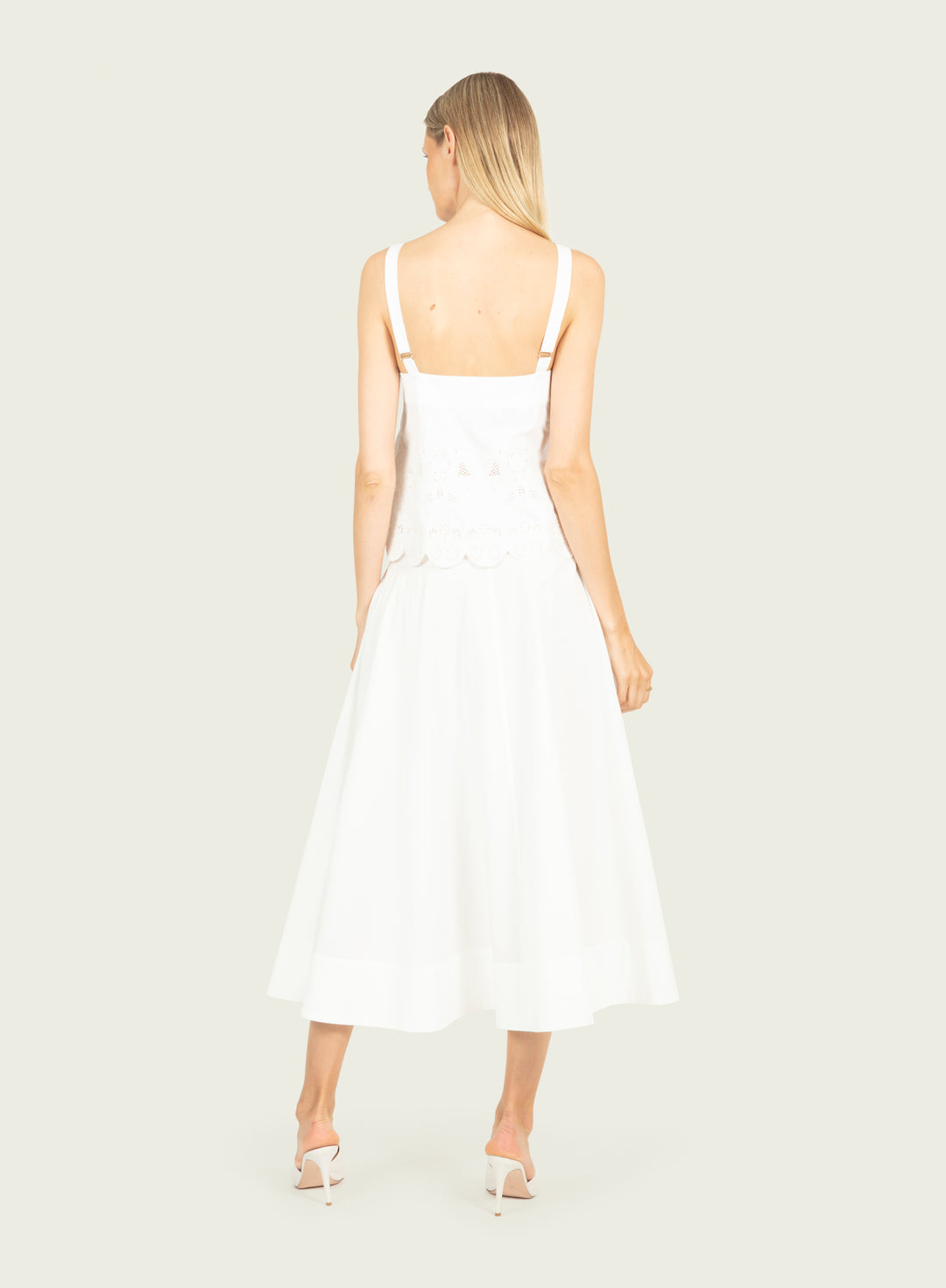 Cosette Top - Cotton Poplin with Embroidery
