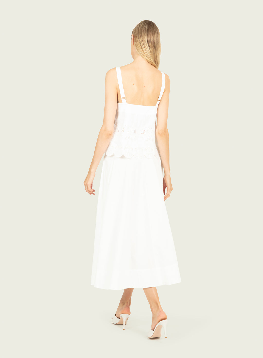 Cosette Top - Cotton Poplin with Embroidery