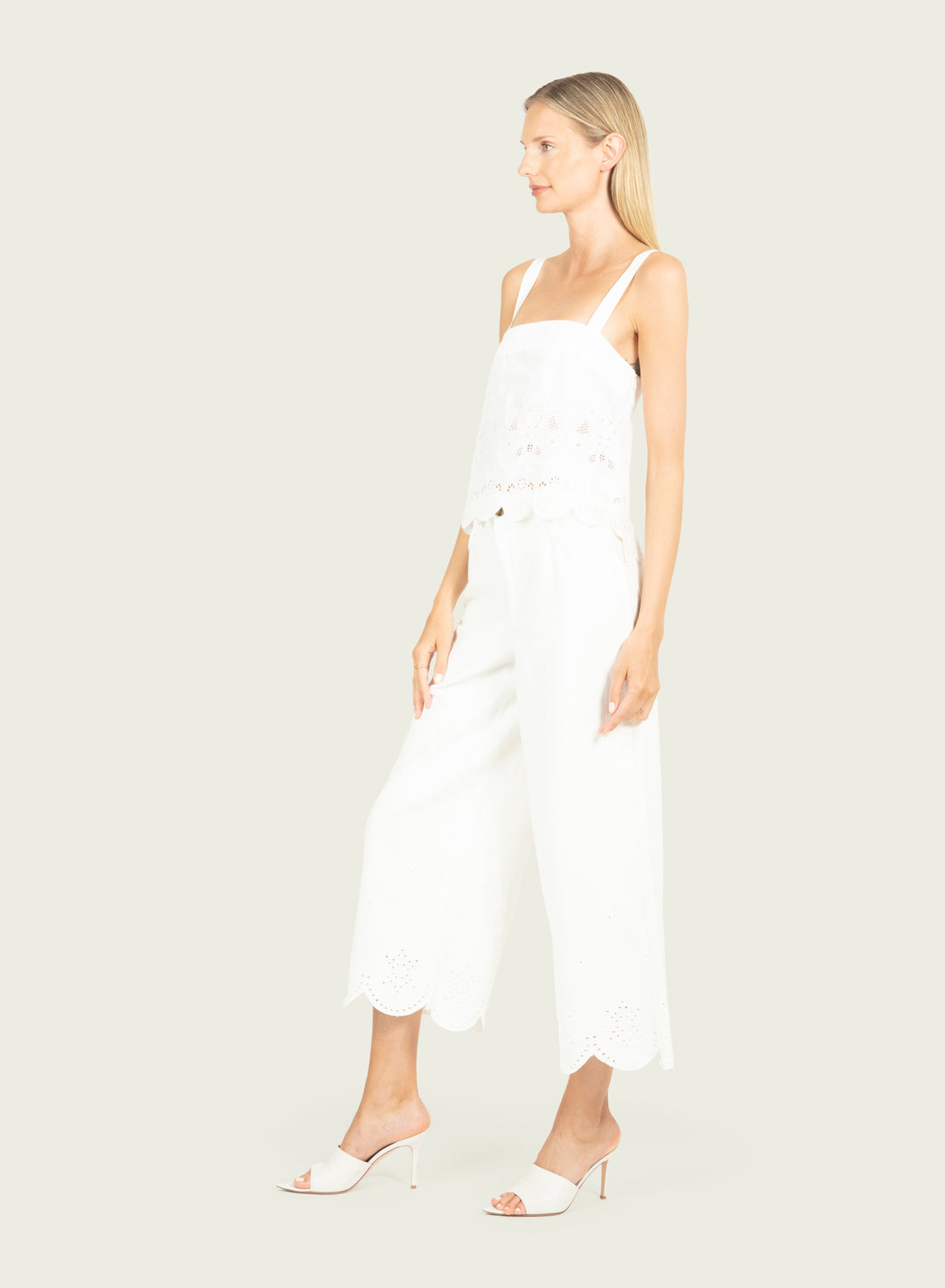 Cosette Top - Cotton Poplin with Embroidery