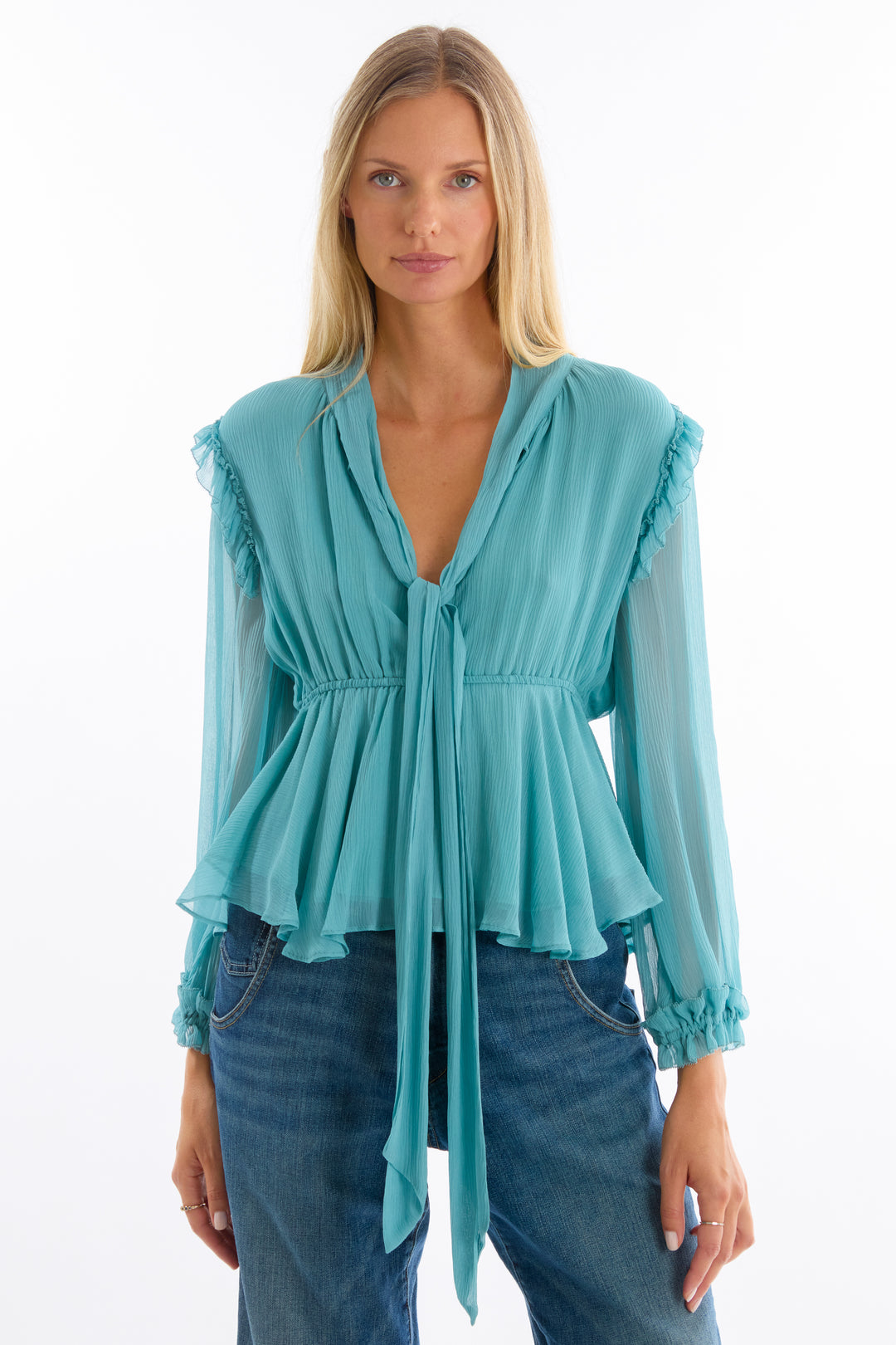 Camila Blouse - 100% Organic Silk Chiffon