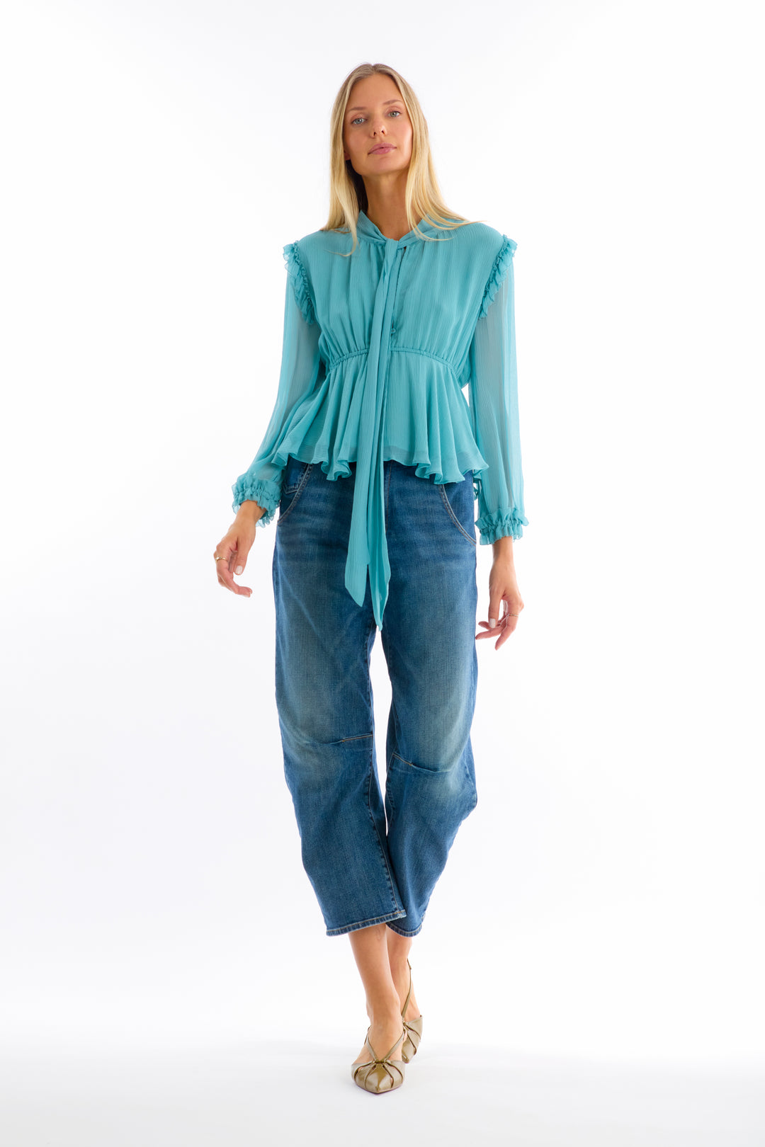 Camila Blouse - 100% Organic Silk Chiffon