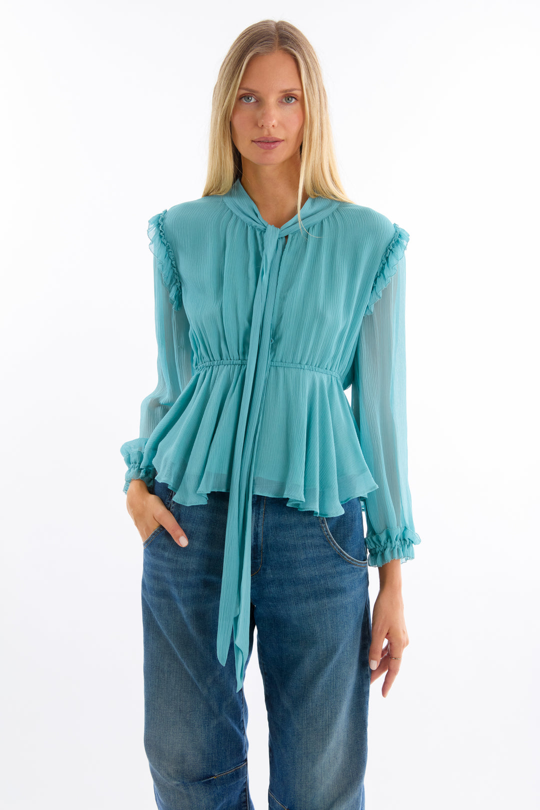 Camila Blouse - 100% Organic Silk Chiffon