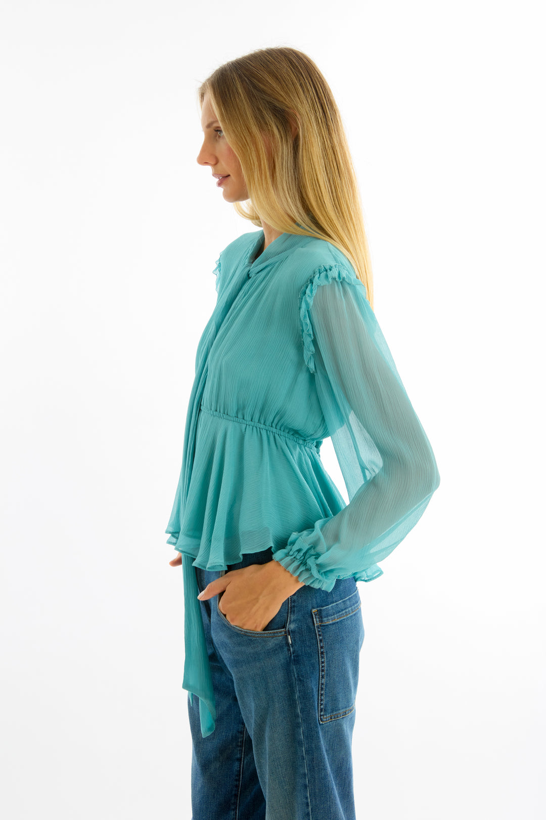 Camila Blouse - 100% Organic Silk Chiffon