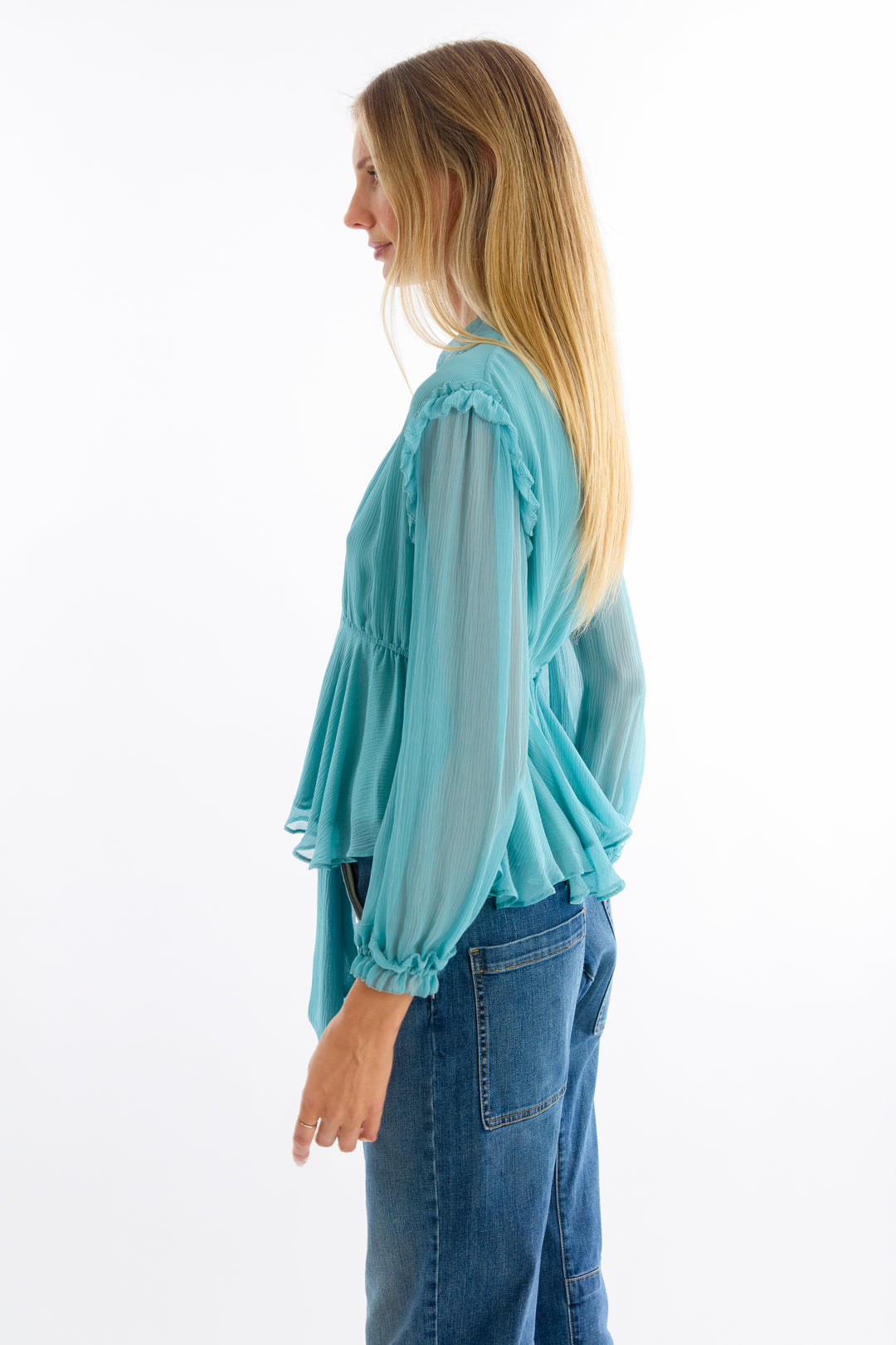 Camila Blouse - 100% Organic Silk Chiffon