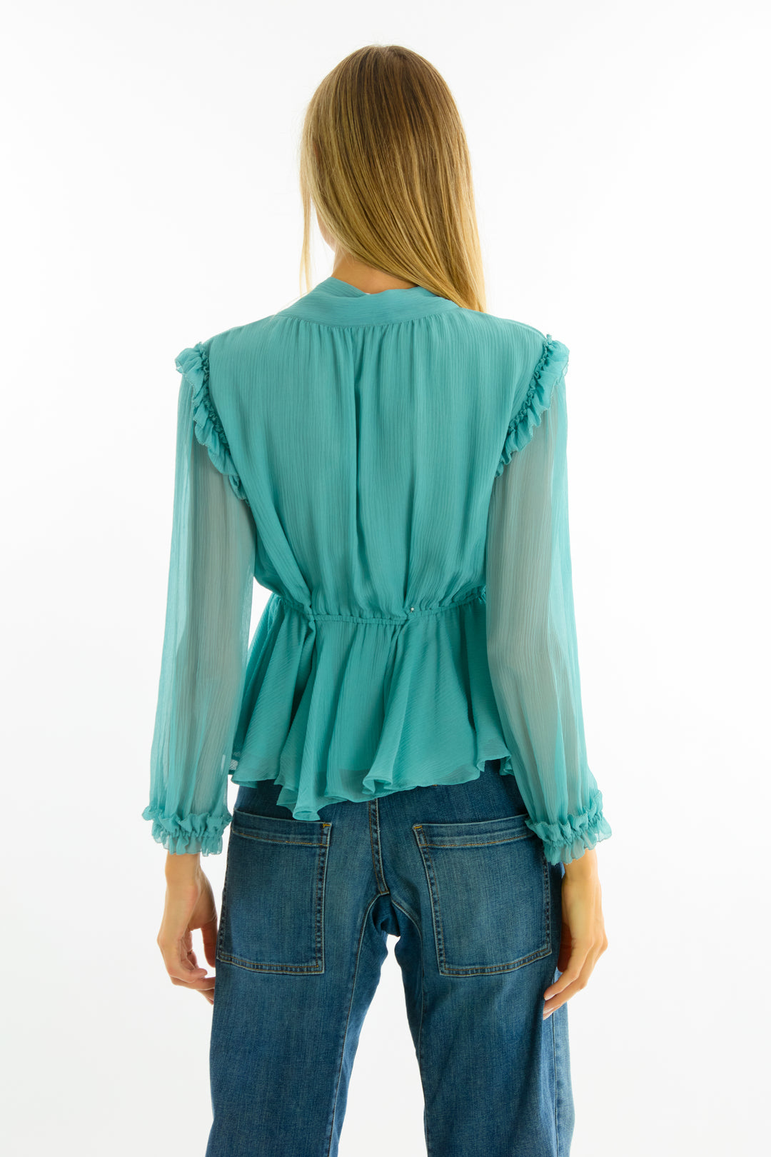 Camila Blouse - 100% Organic Silk Chiffon