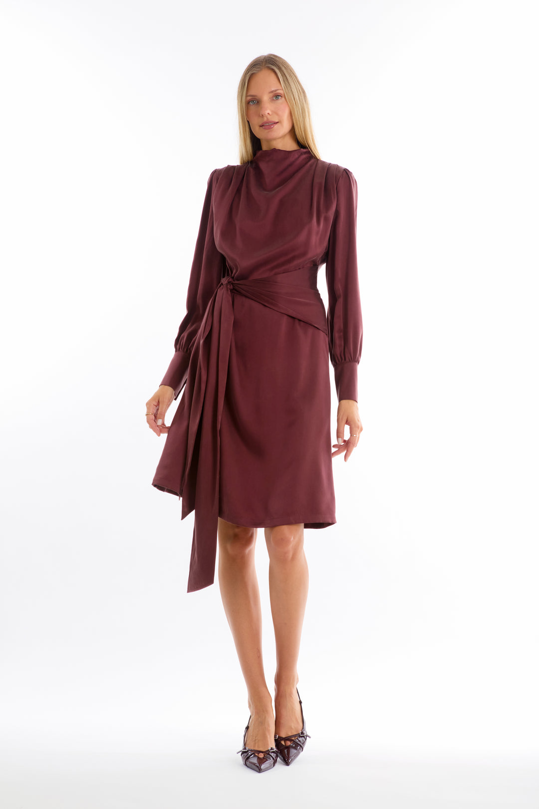 Mina Dress - 100% Organic Sand-Washed Silk