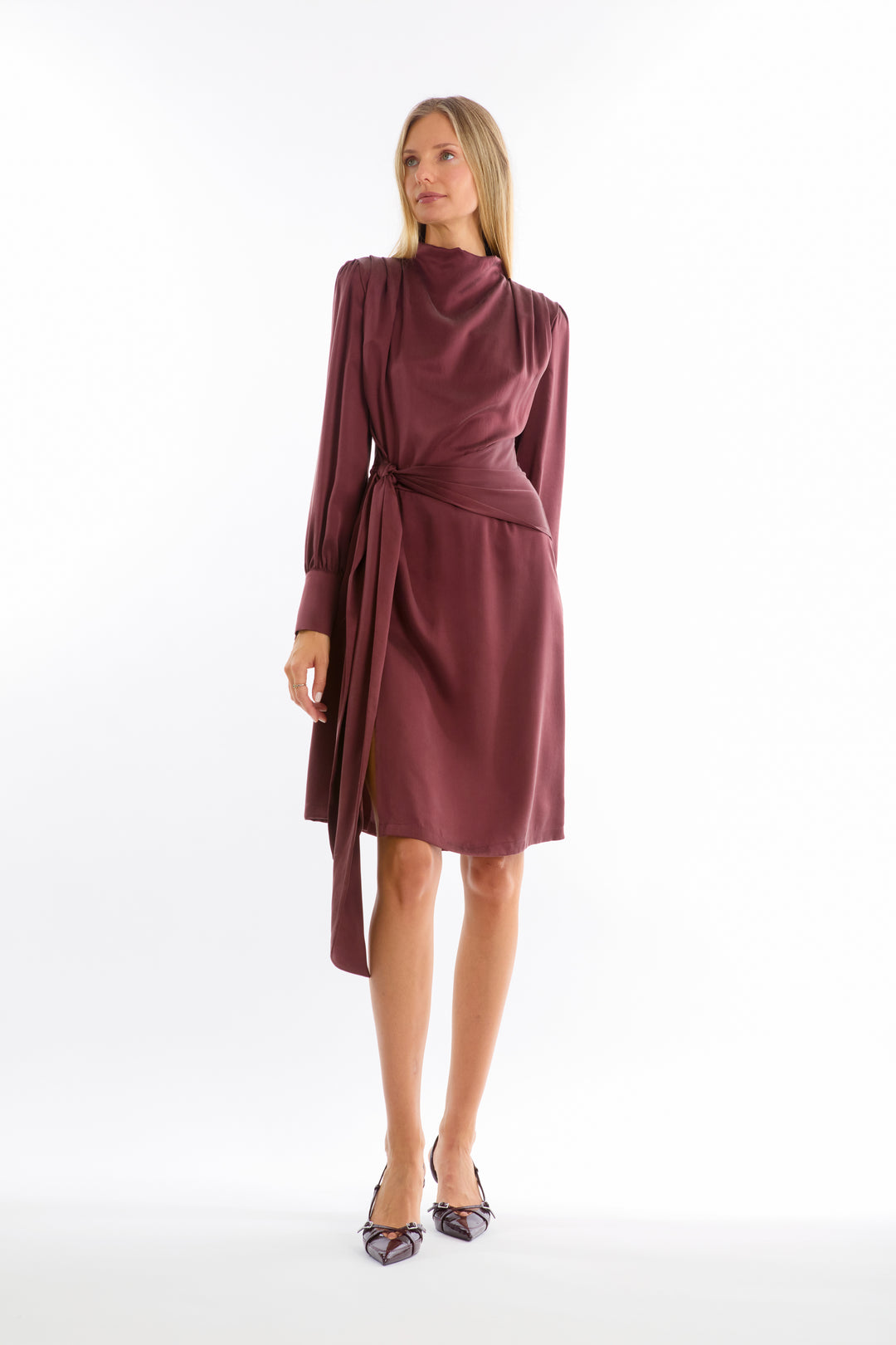 Mina Dress - 100% Organic Sand-Washed Silk