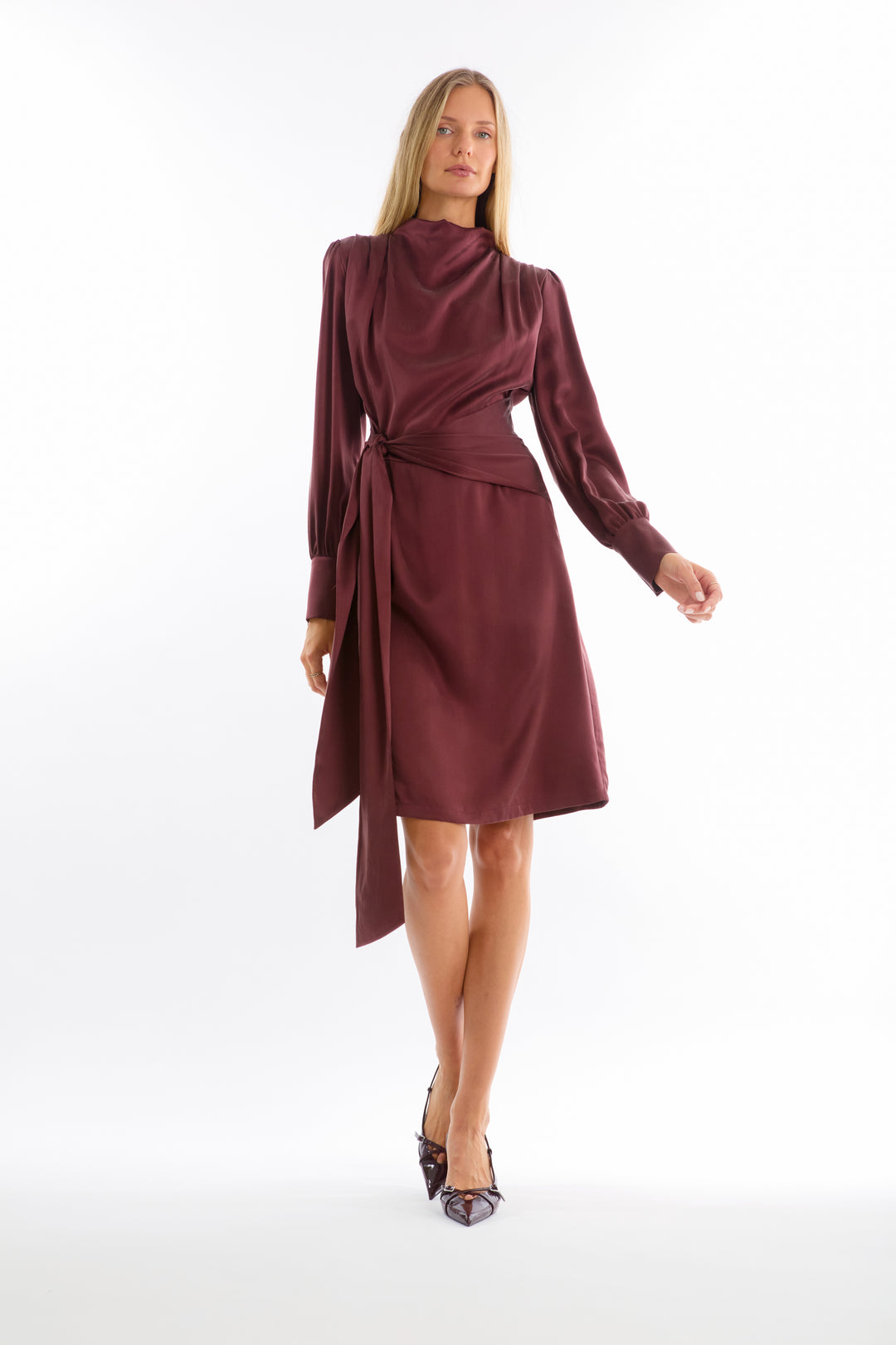 Mina Dress - 100% Organic Sand-Washed Silk