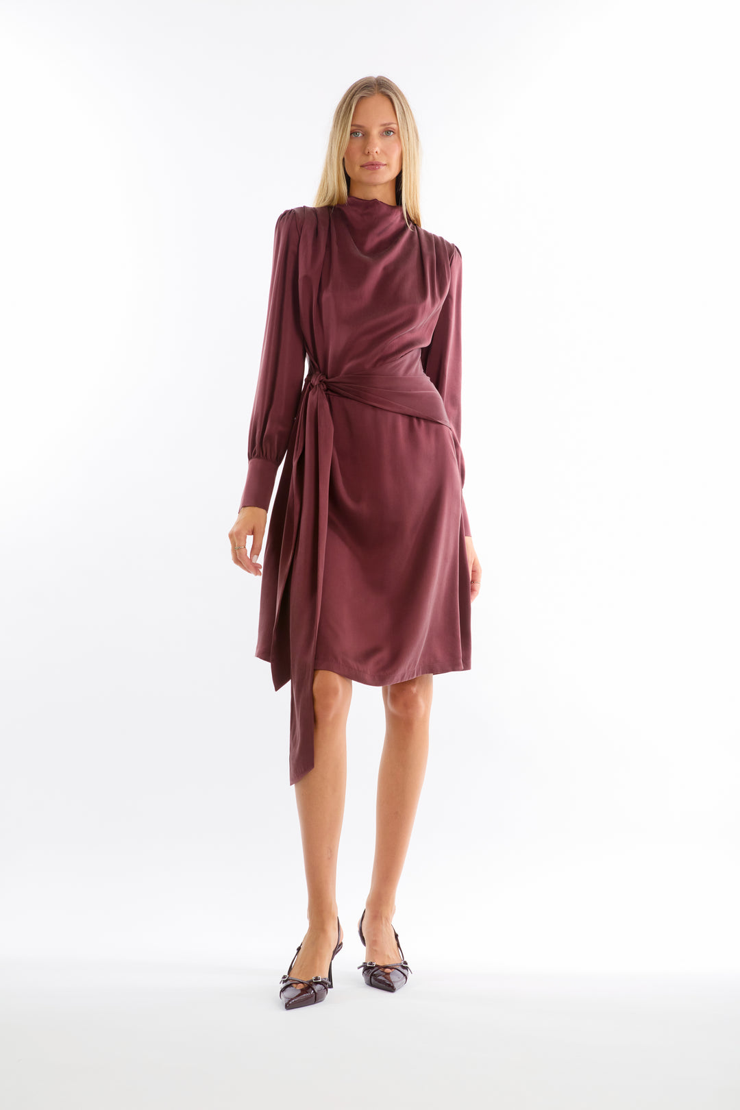 Mina Dress - 100% Organic Sand-Washed Silk