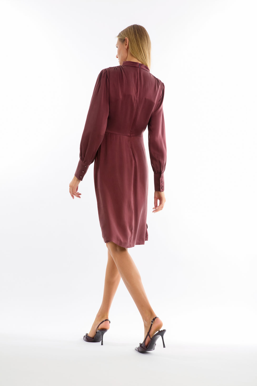 Mina Dress - 100% Organic Sand-Washed Silk