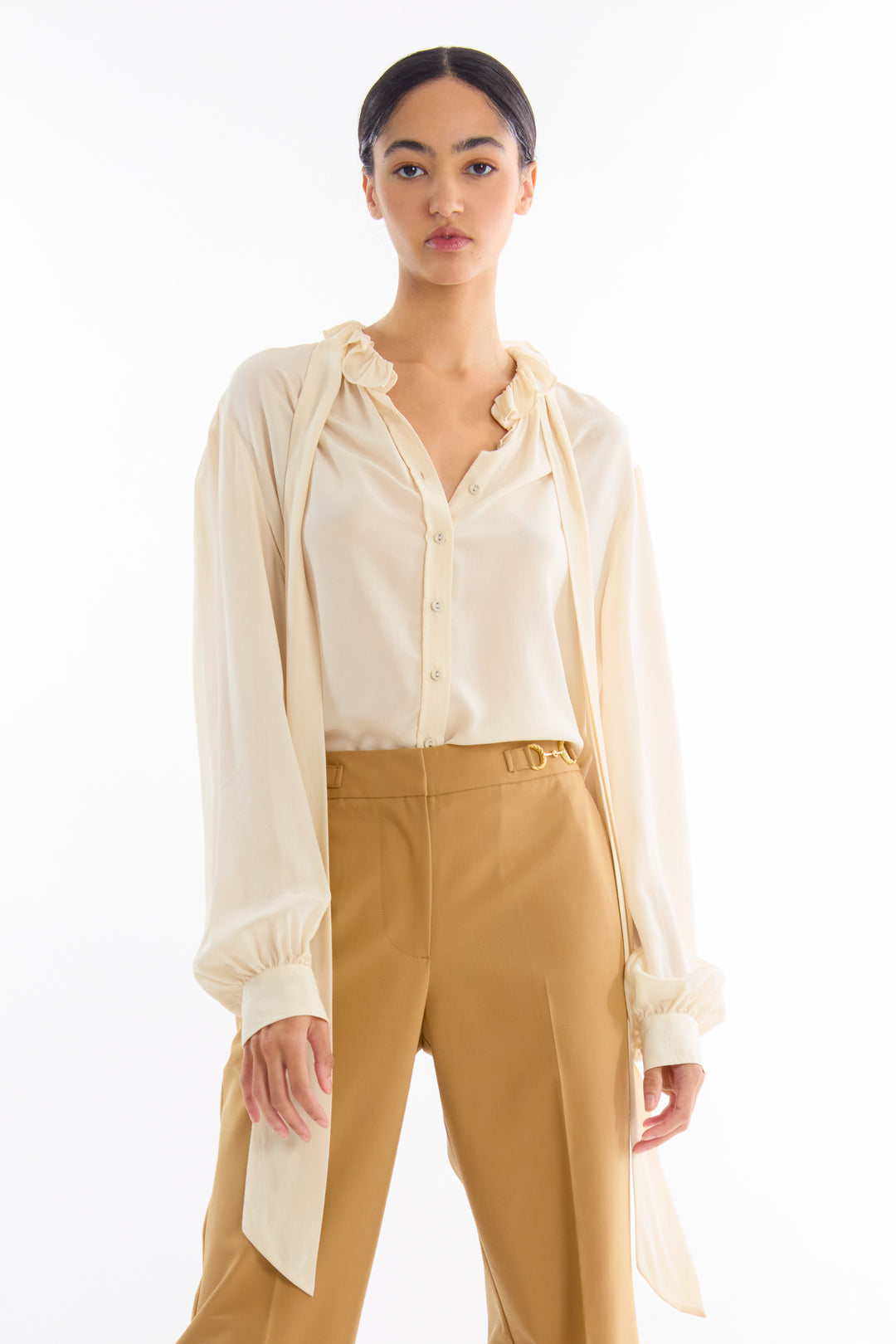 Maribelle Blouse - Silk Double Georgette