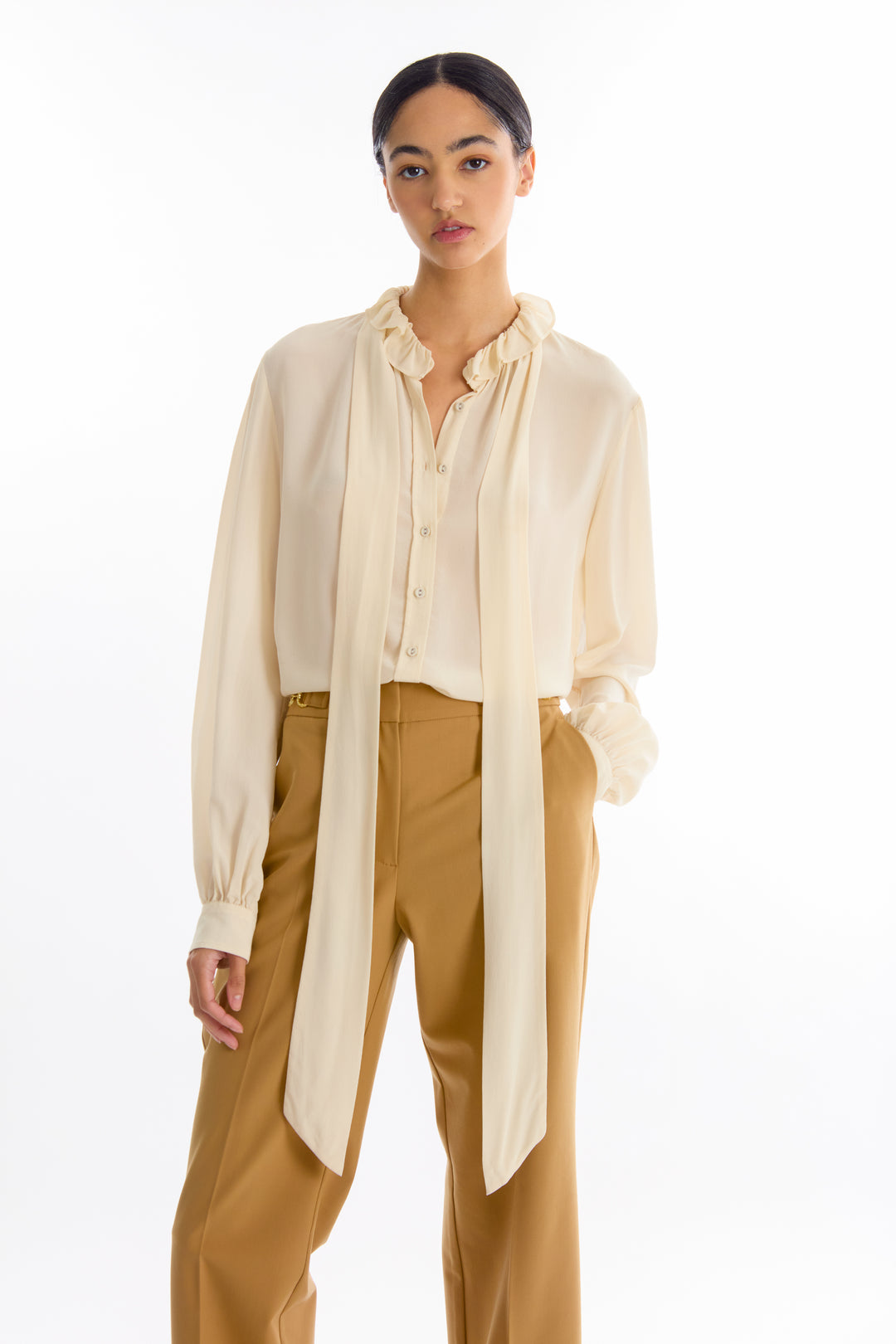 Maribelle Blouse - Silk Double Georgette