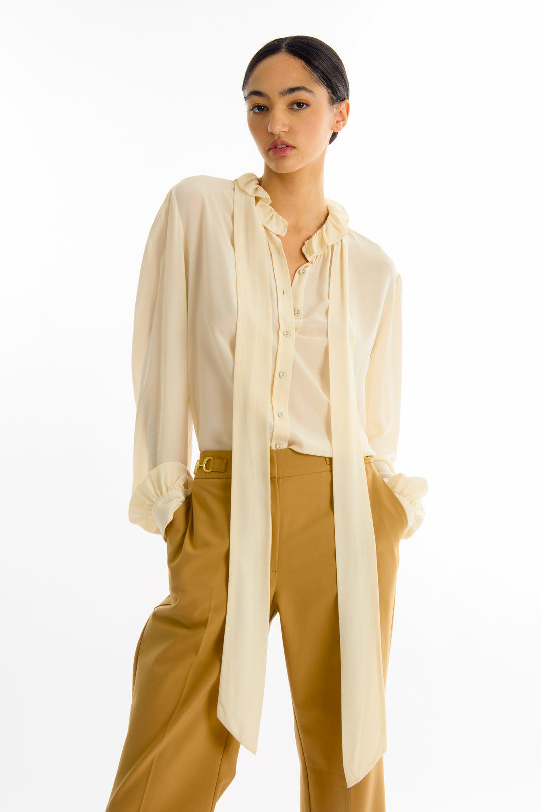 Maribelle Blouse - Silk Double Georgette