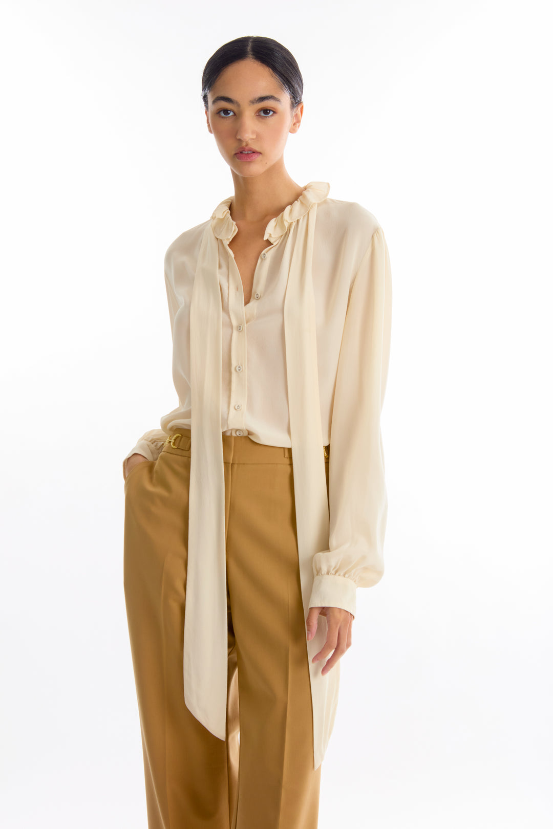 Maribelle Blouse - Silk Double Georgette