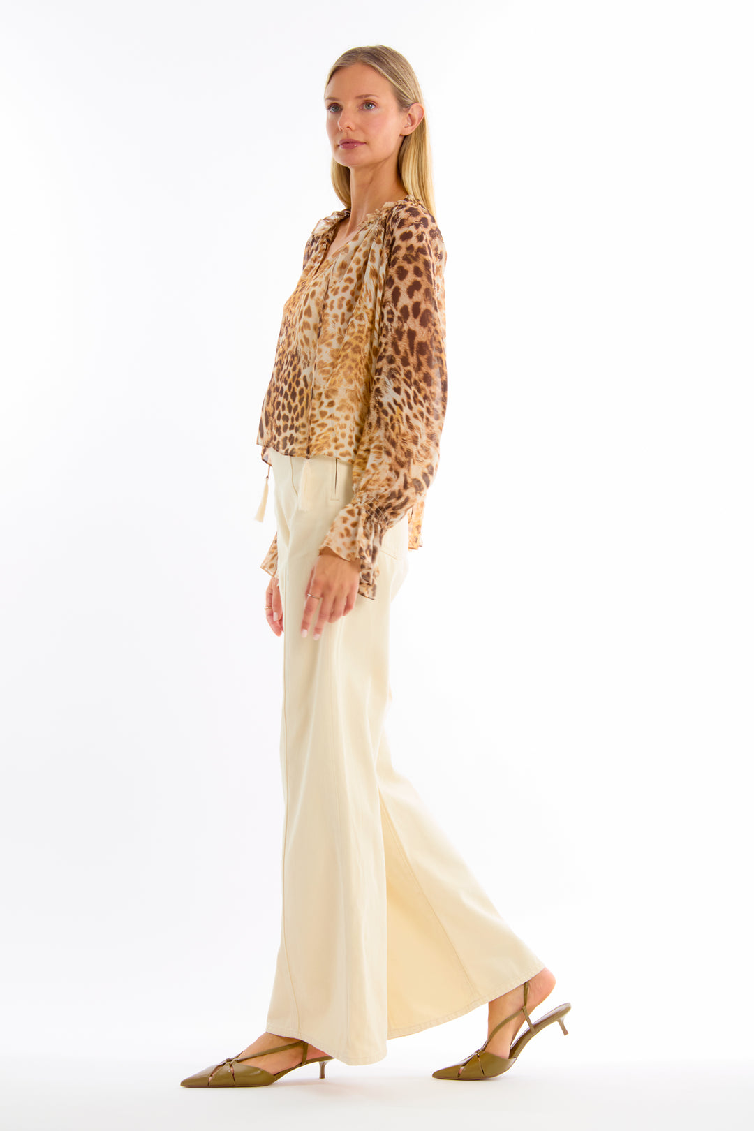 Cambria Blouse - 100% Organic Silk Chiffon
