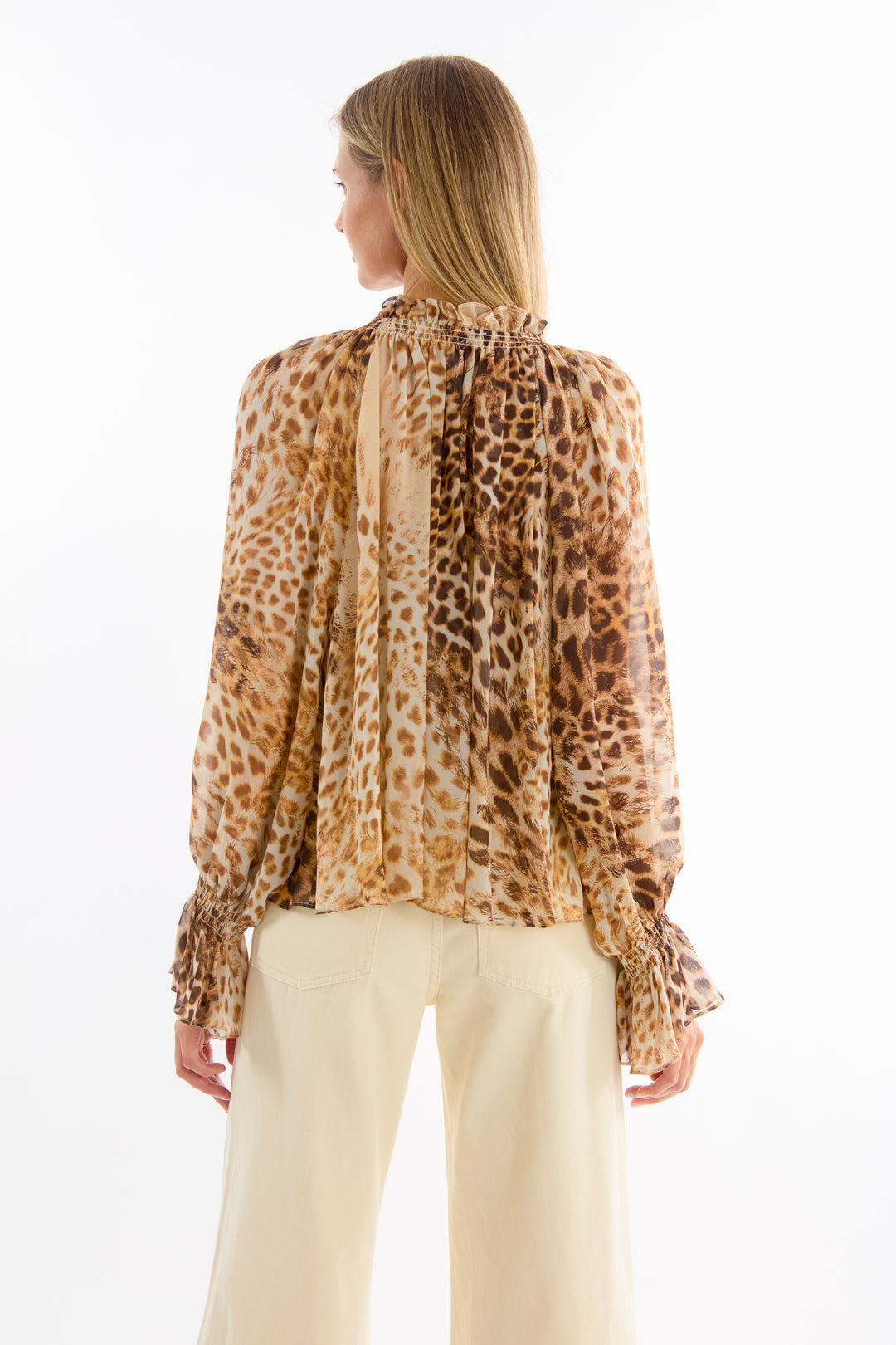 Cambria Blouse - 100% Organic Silk Chiffon