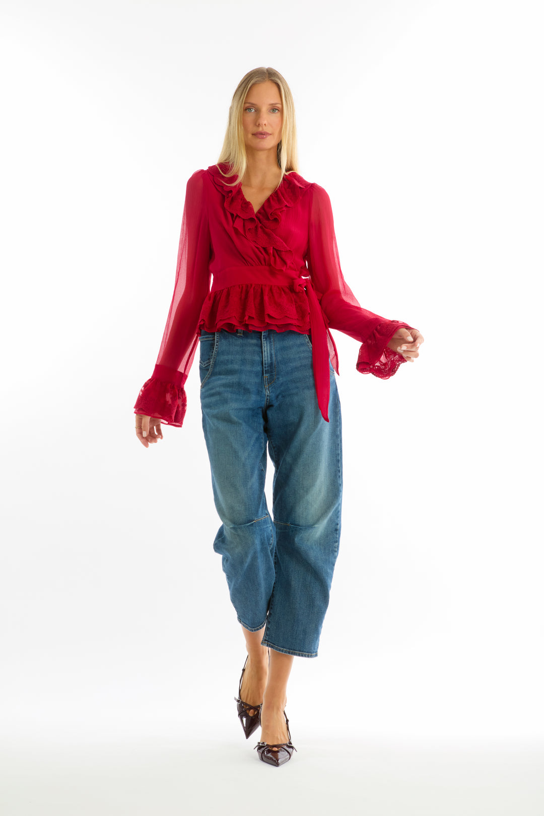 Poet Blouse - 100% Organic Silk Chiffon