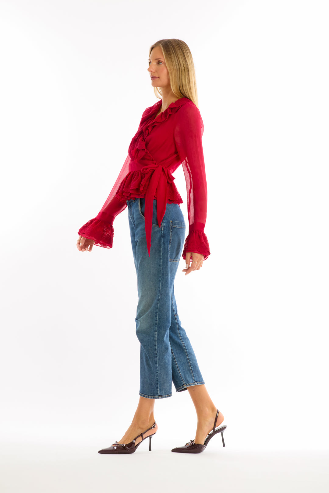 Poet Blouse - 100% Organic Silk Chiffon