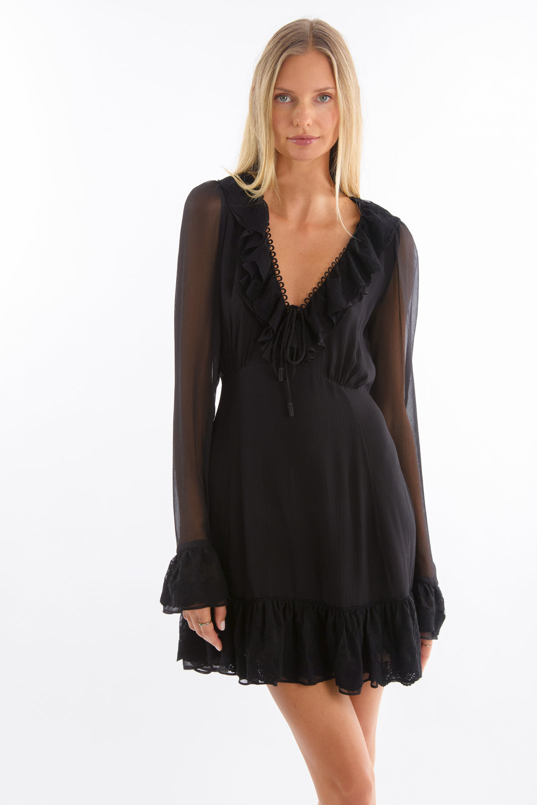 Poet Dress - 100% Organic Silk Chiffon