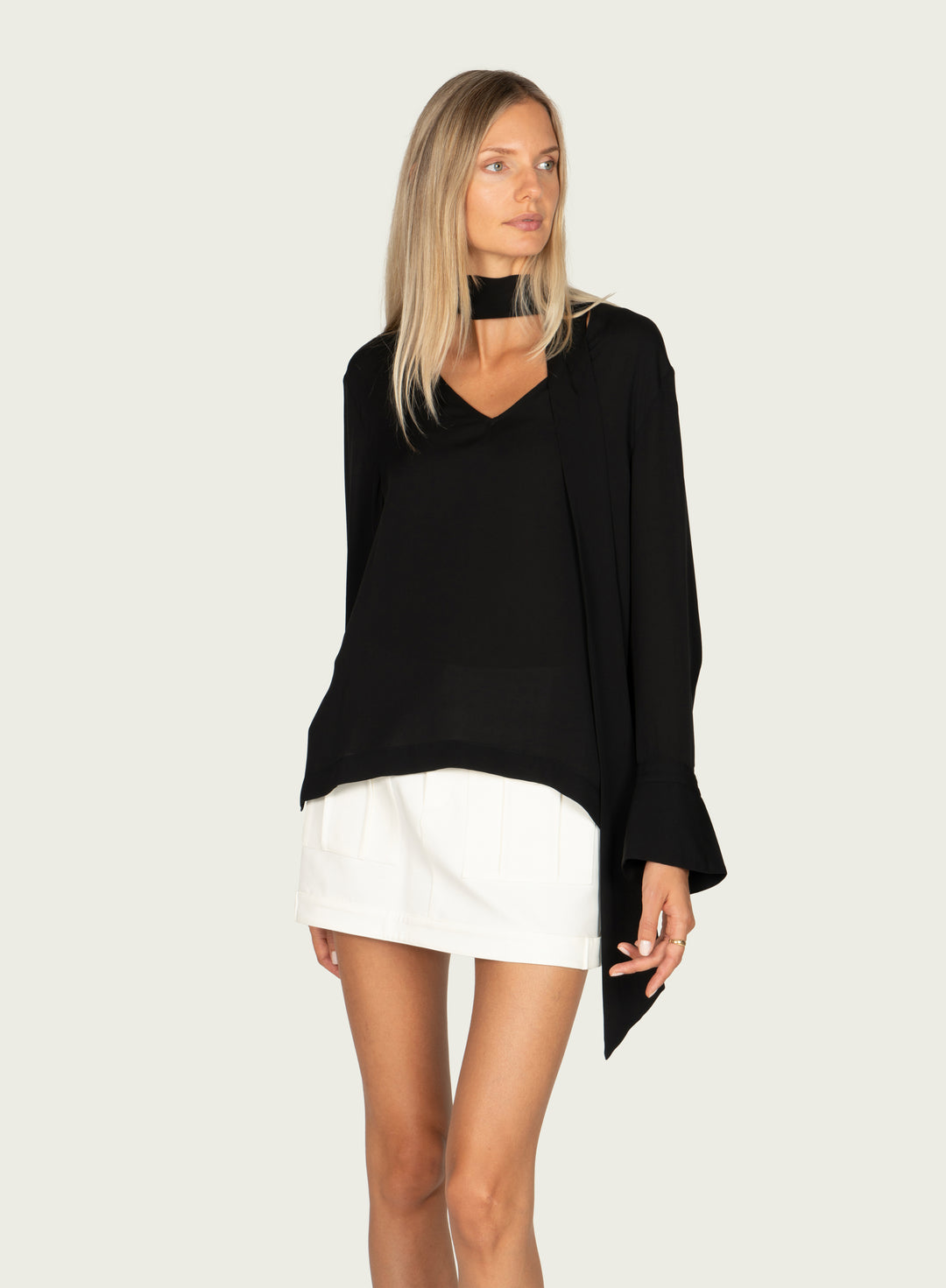 Vienna Blouse - 100% Silk Double Georgette