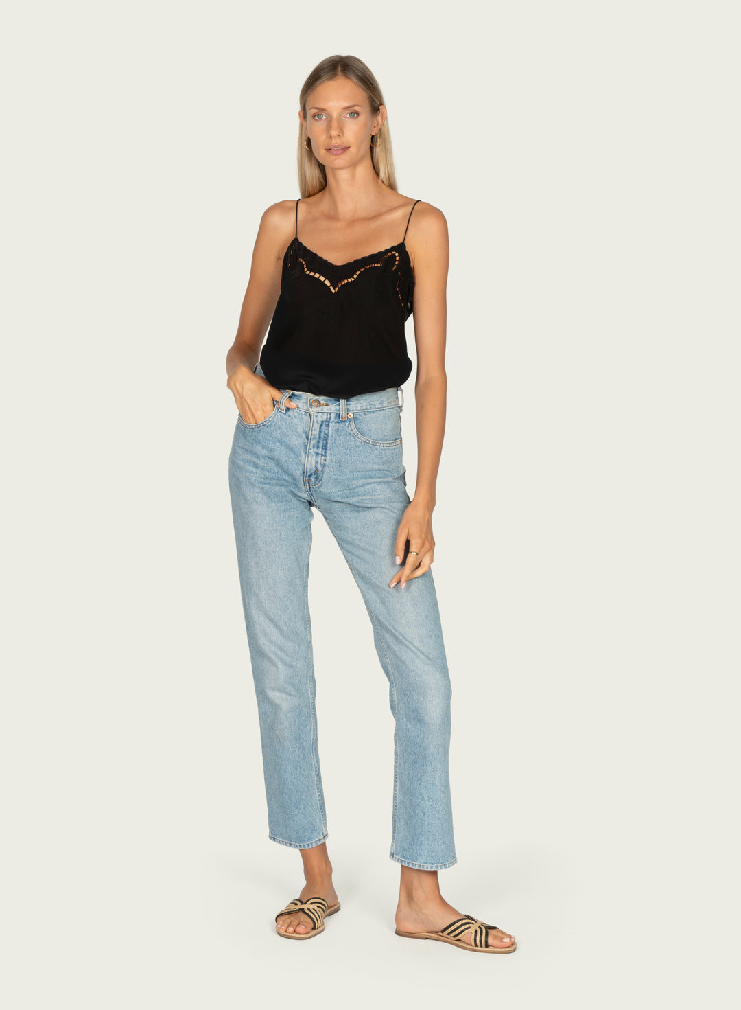 Wimberly Cami - Black- 100% Silk