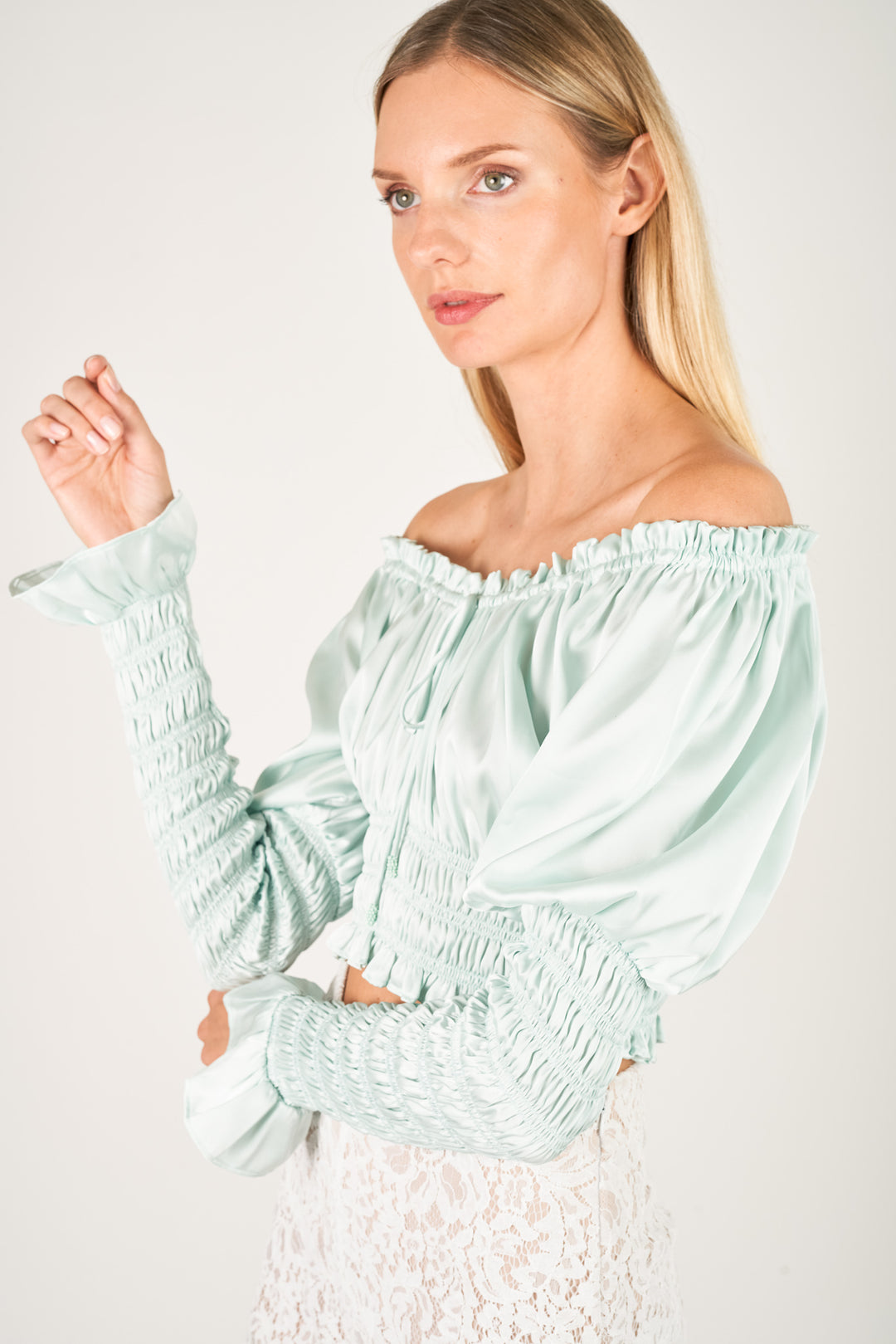 Annalise Top - 100% Polyester Silk