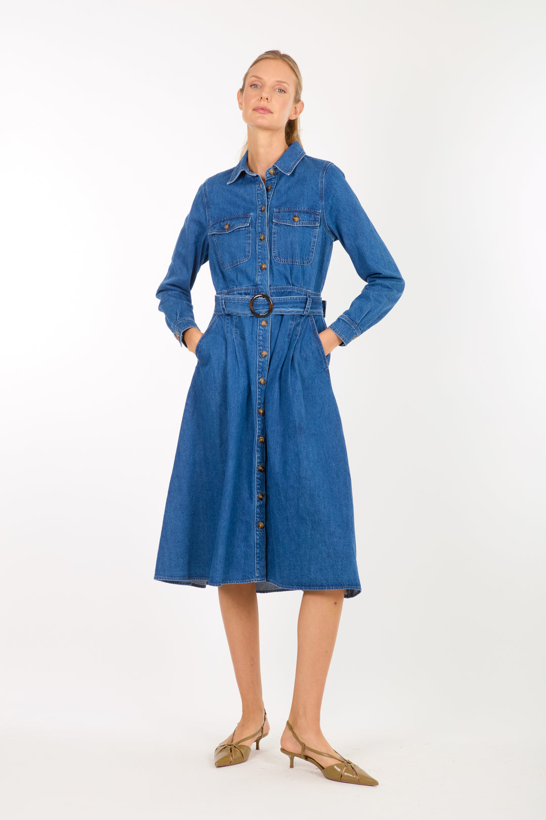 Arrowleigh Dress - Tencel Denim