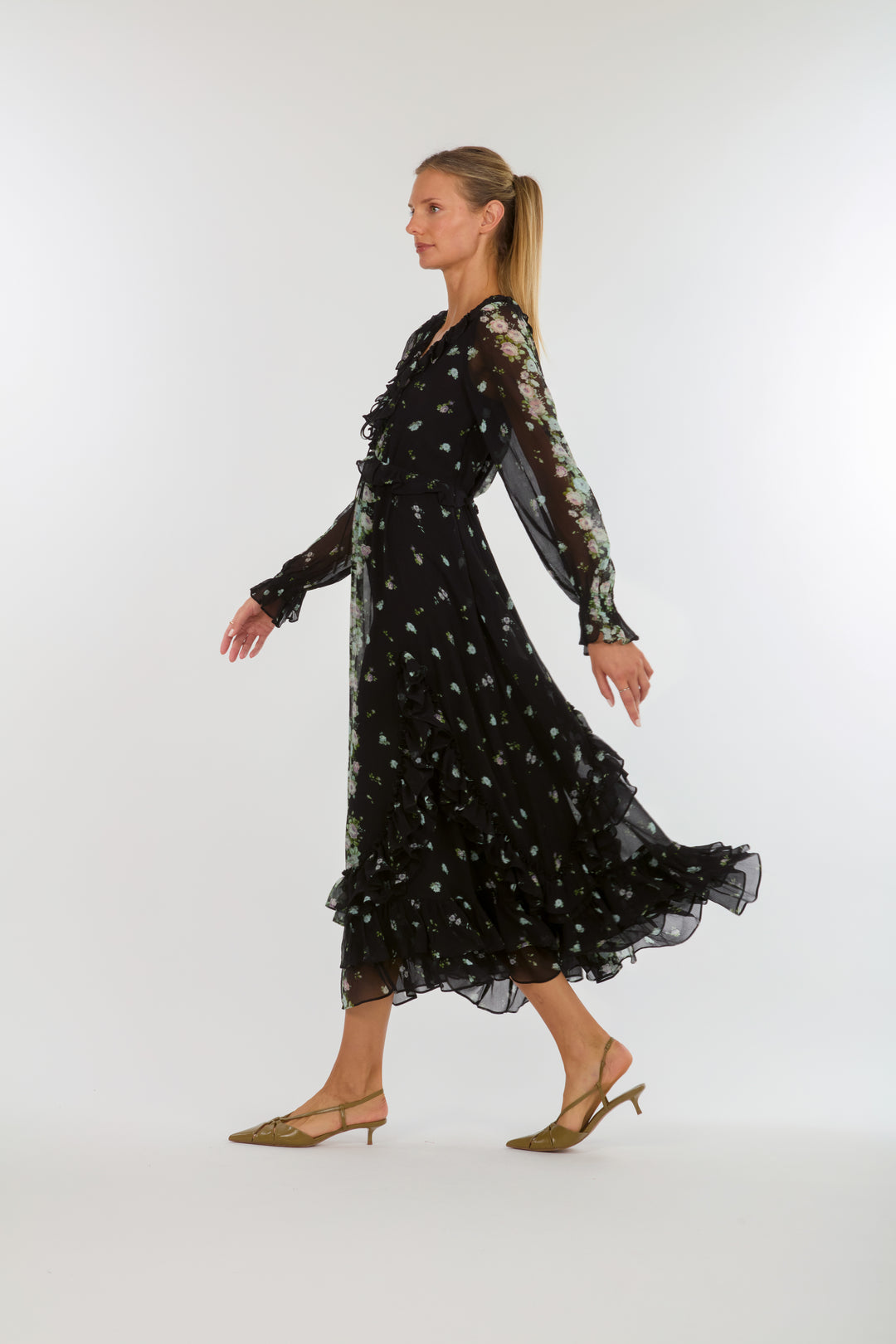 Brighton Dress - 100% Organic Silk Chiffon